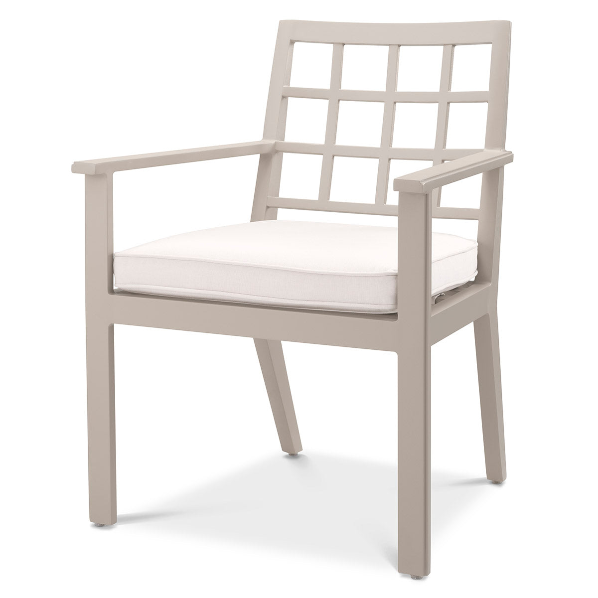 Outdoor Dining Chair Cap-Ferrat sand sunbrella canvas