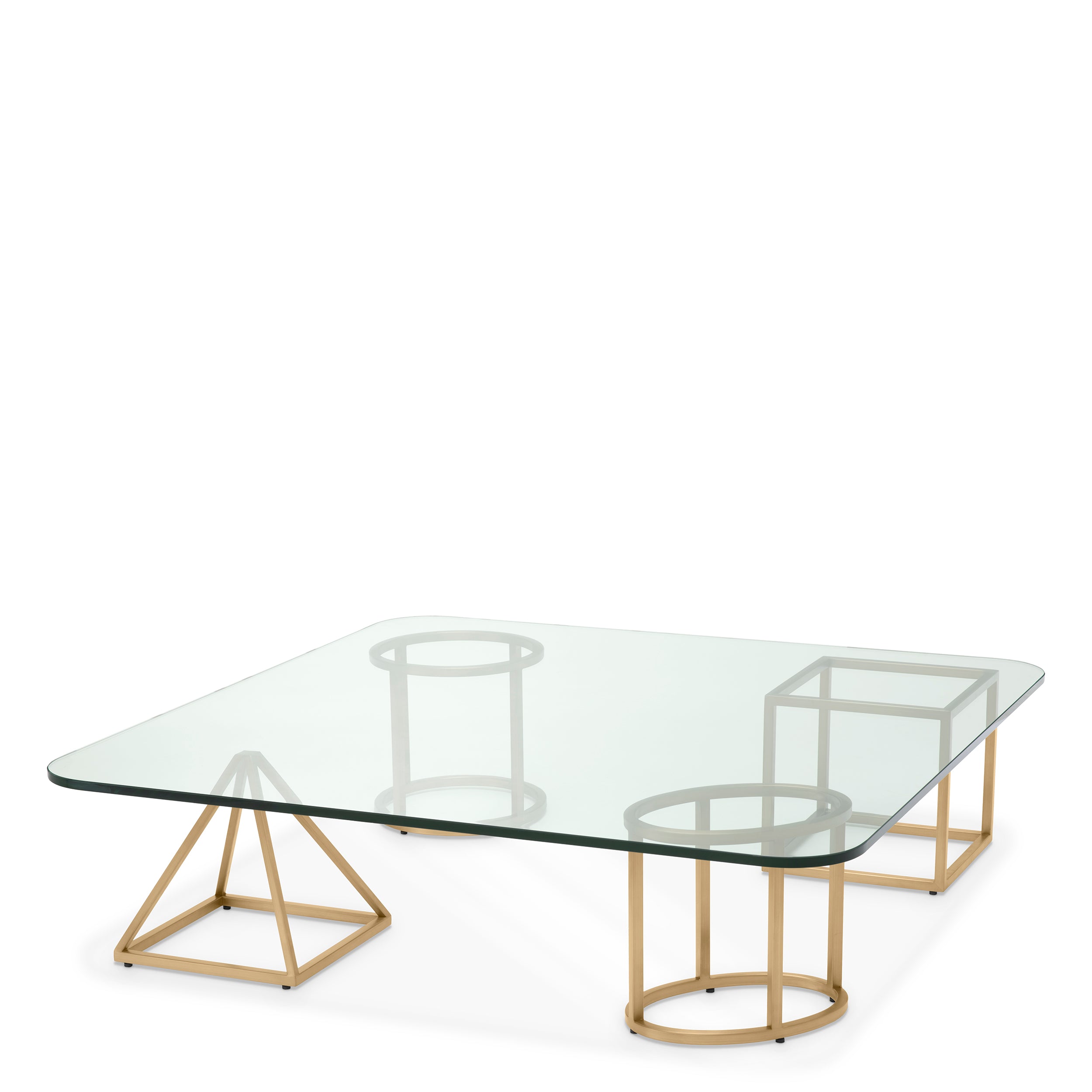 Coffee Table Speiser brushed brass finish