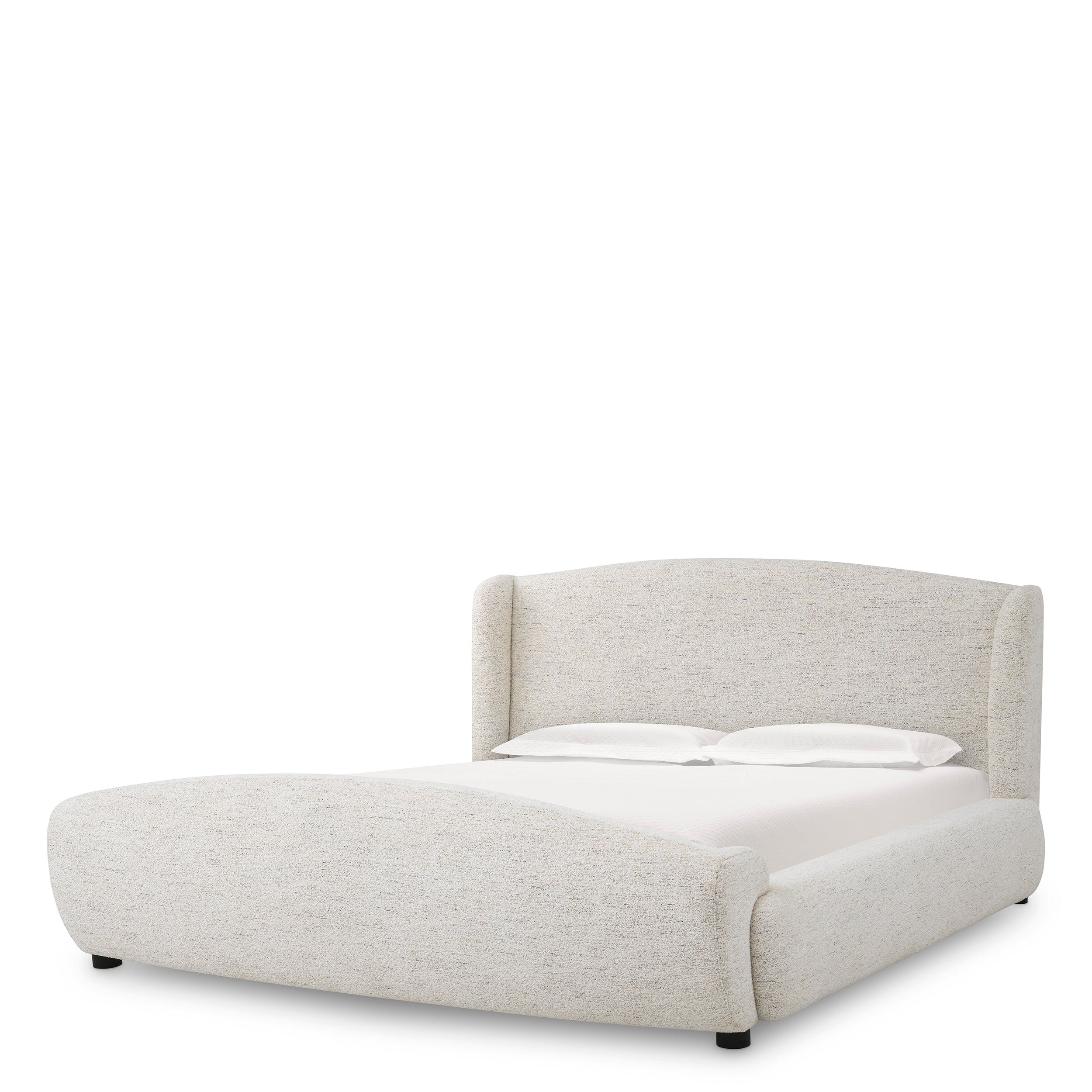 Bed Frame Mellory King size seashell off-white