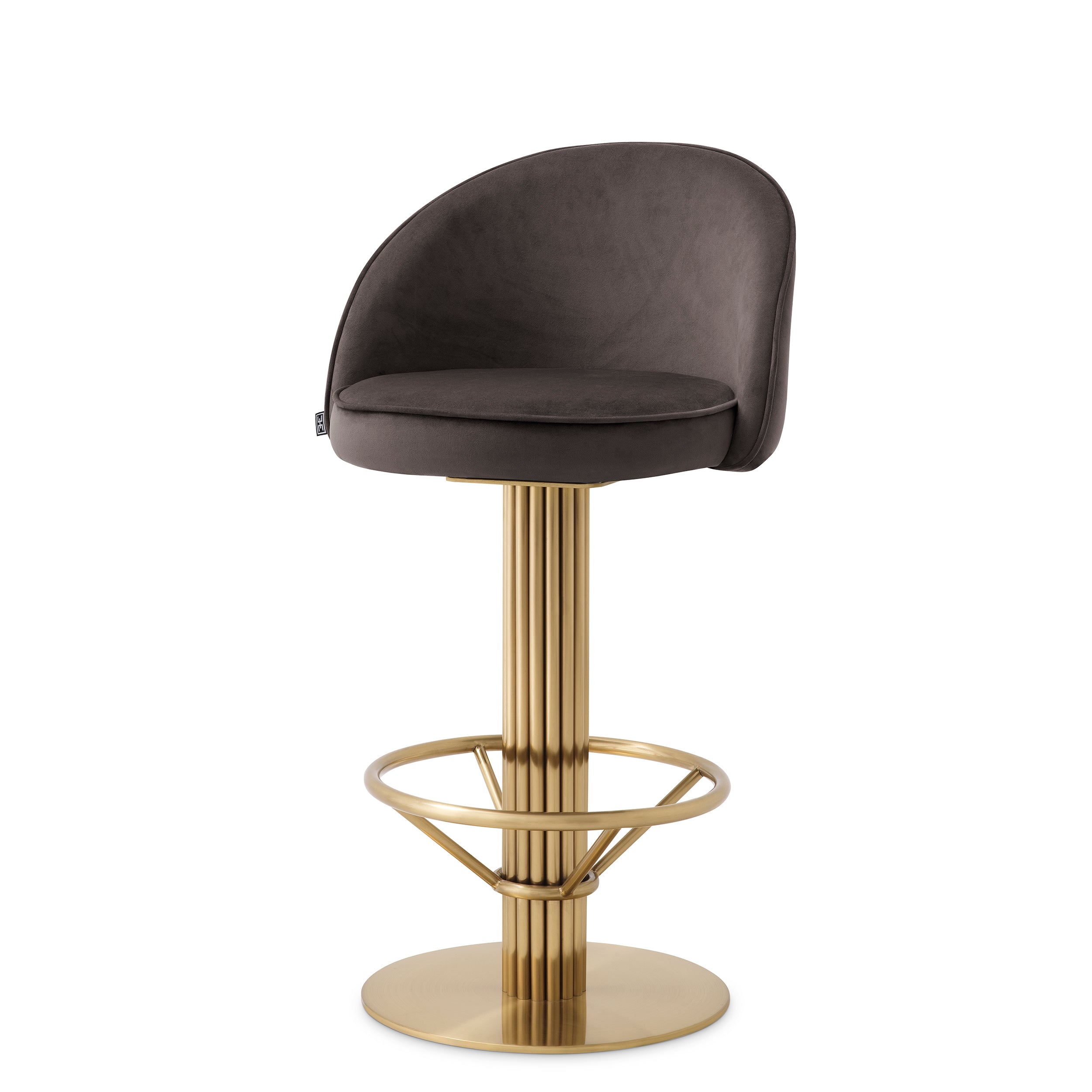 Counter Stool Dorland roche dark grey velvet