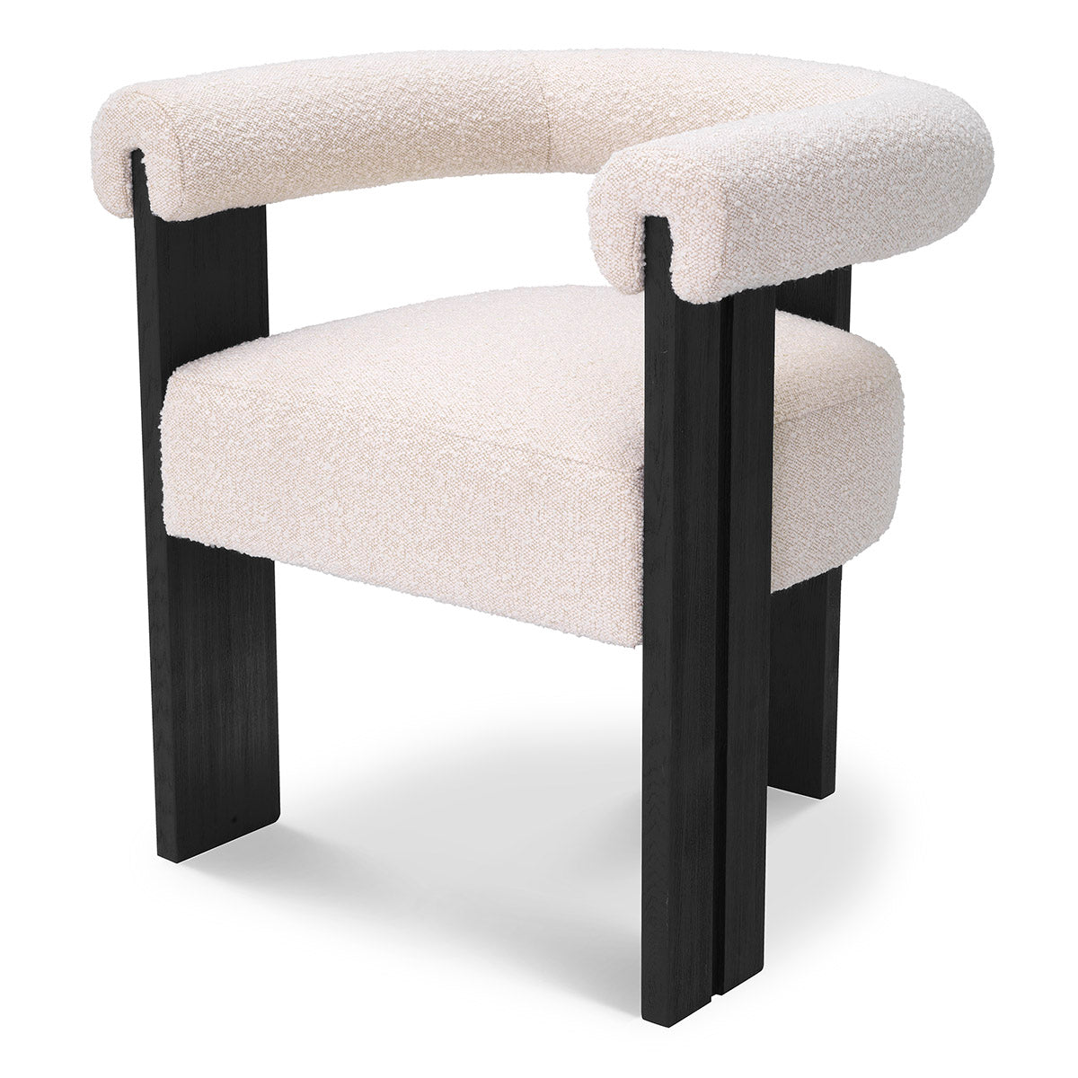 Dining Chair Percy bouclé cream