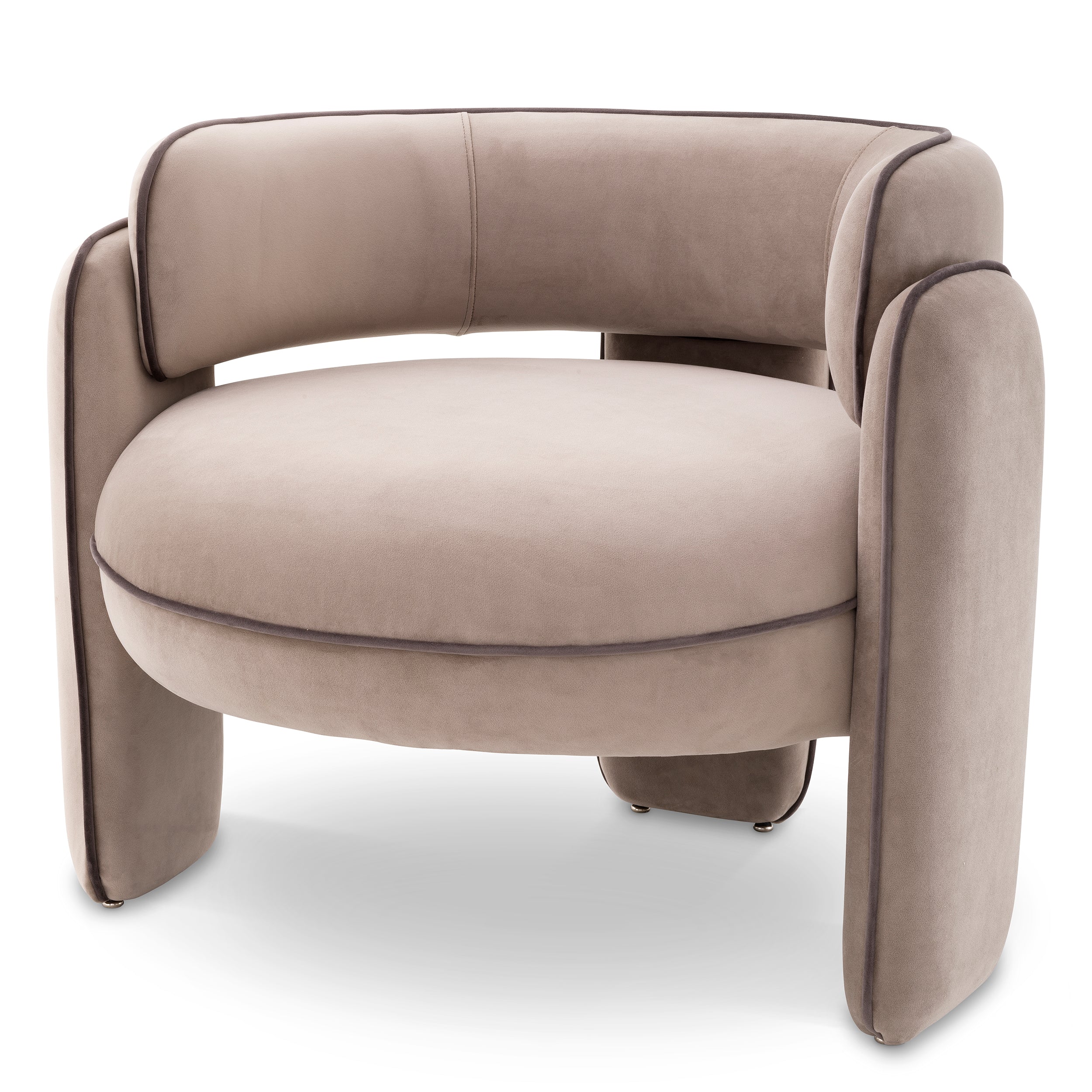 Chair Chaplin savona greige velvet