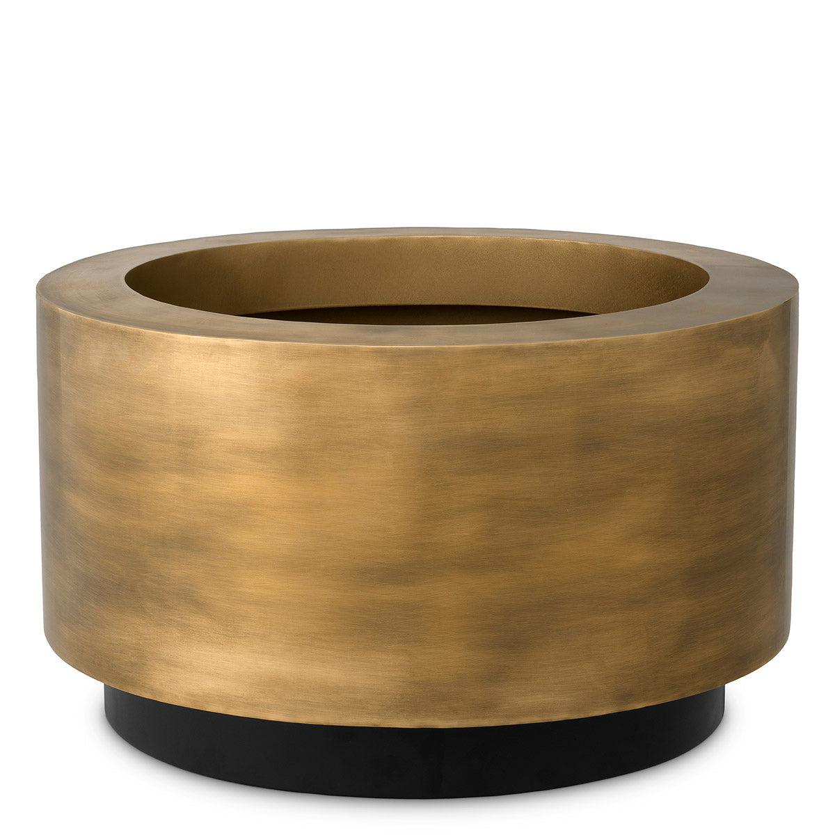 Planter Jasper round XS vintage brass finish ø 60 x H. 35 cm