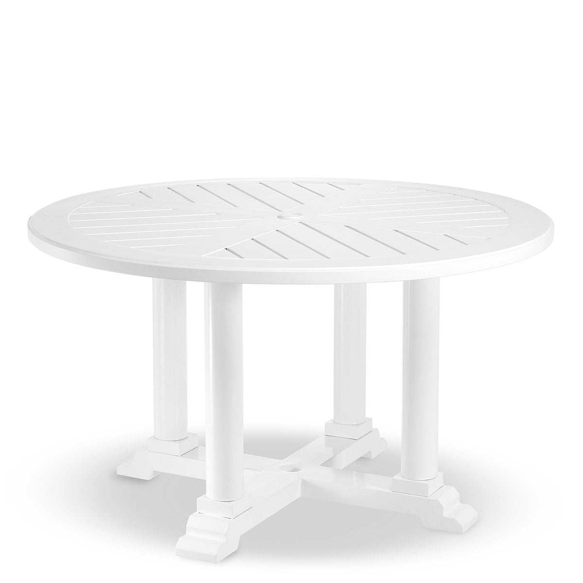 Outdoor Dining Table Bell Rive round S white