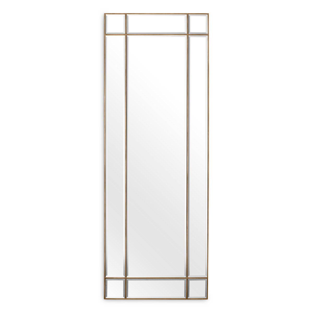 Mirror Beaumont rectangular vintage brass finish