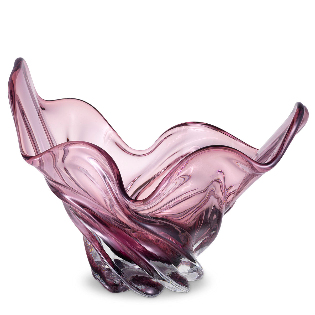 Bowl Ace pale pink glass