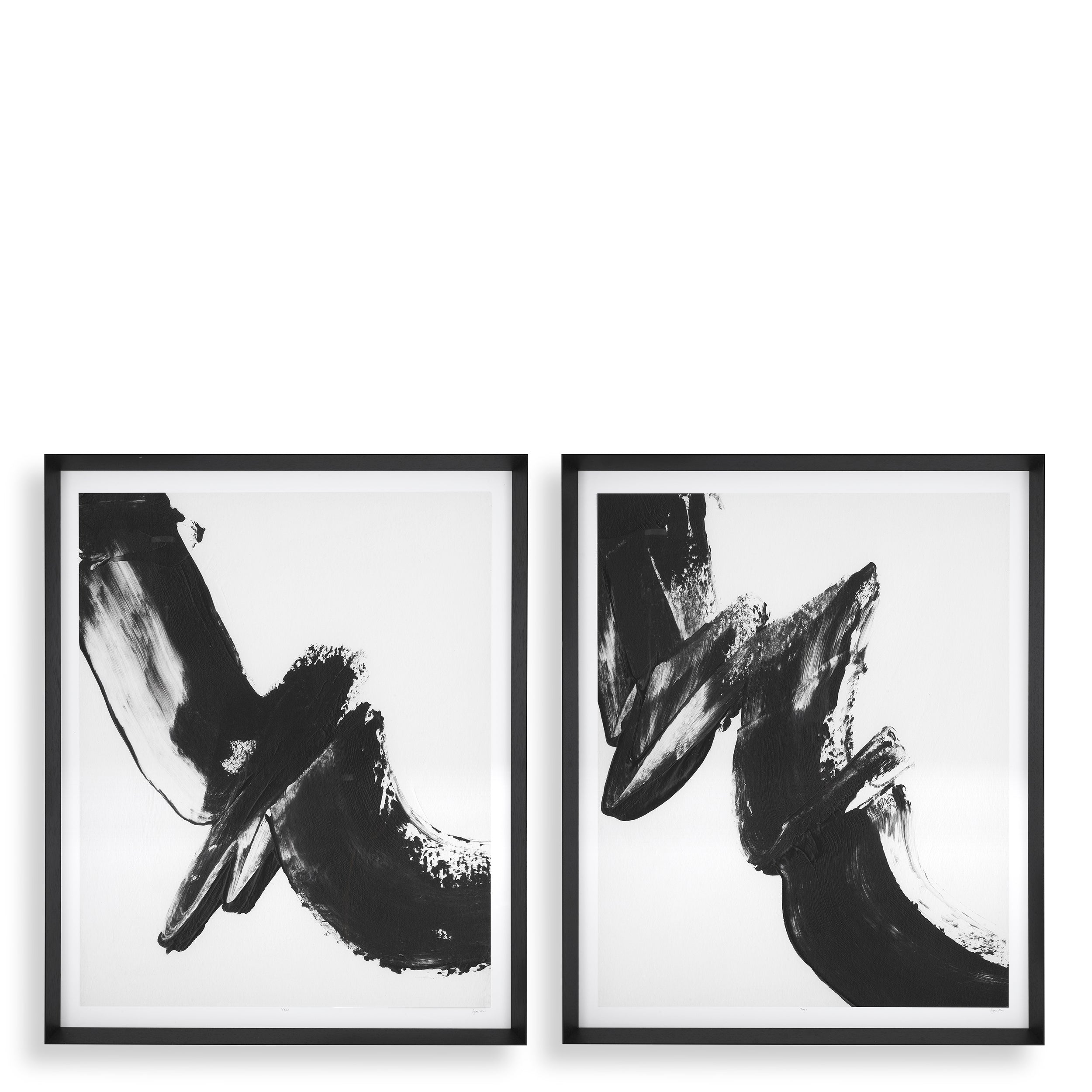 Print Black expression set of 2