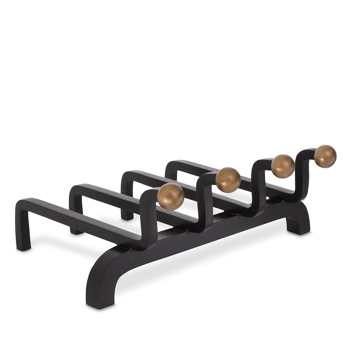 Andiron Brinon vintage brass finish