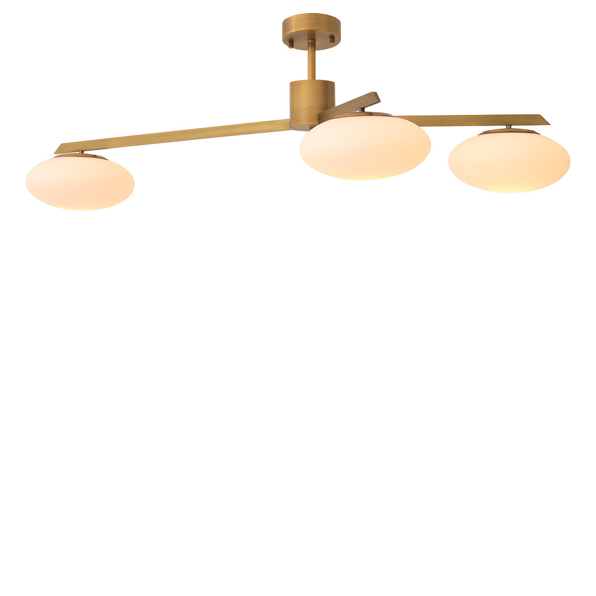 Elliptical White Glass Chandelier Evergreen | Eichholtzmh.com