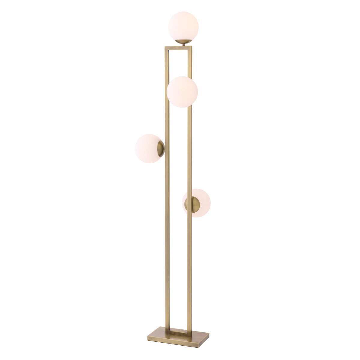 Floor Lamp Pascal light brushed brass finish
