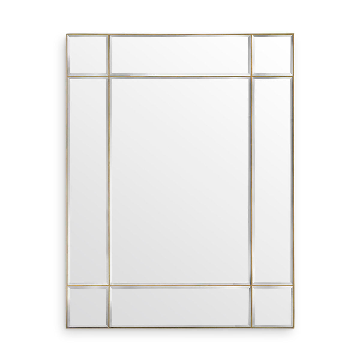 Mirror Beaumont XL vintage brass finish