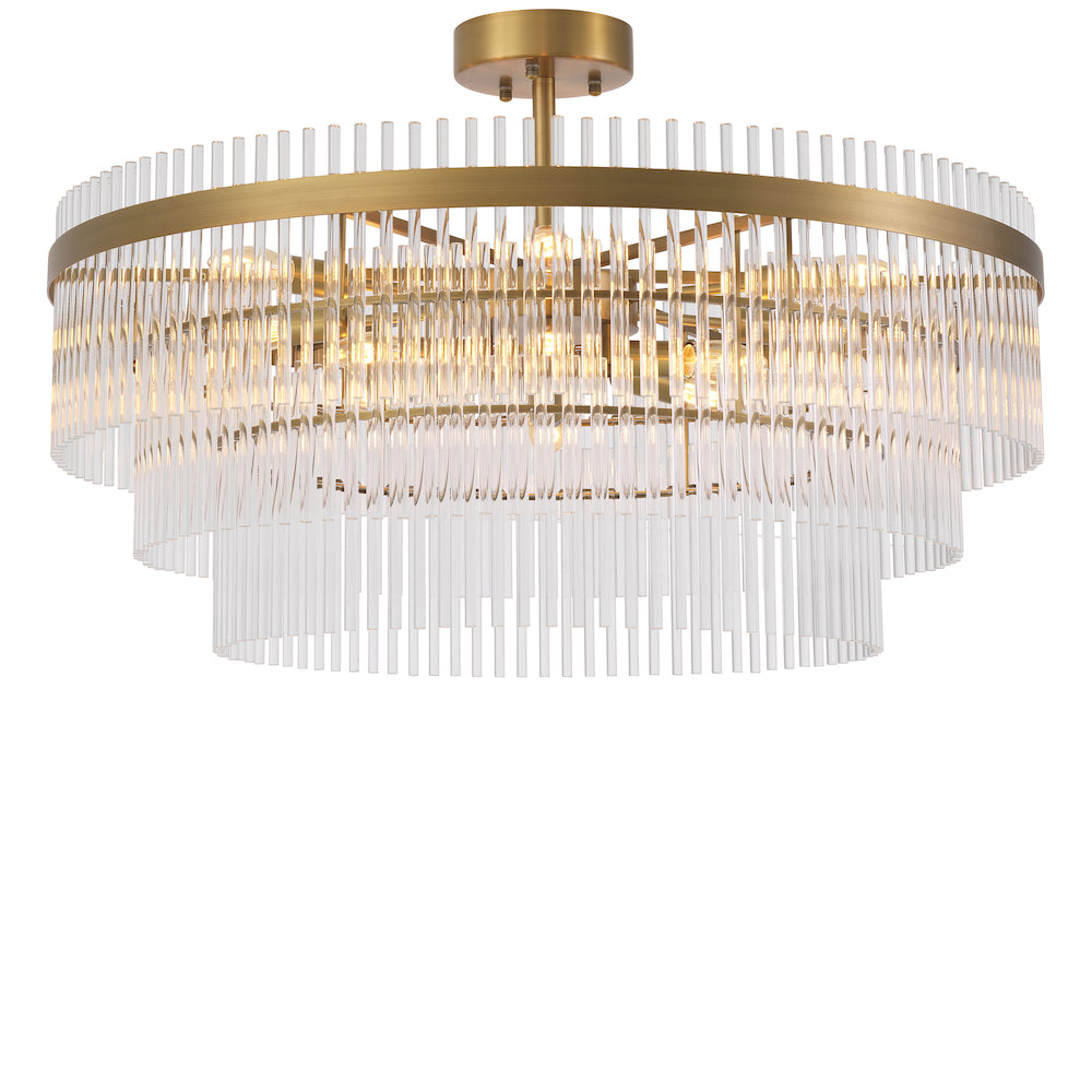 Ceiling Lamp East antique brass finish