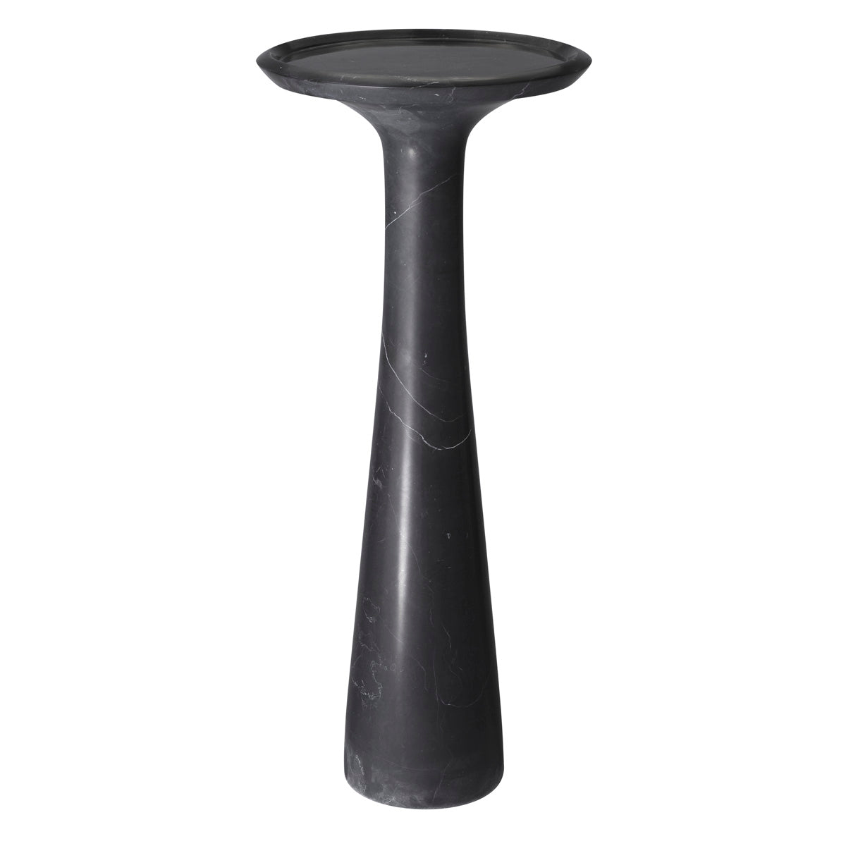 Side Table Pompano high honed black marble