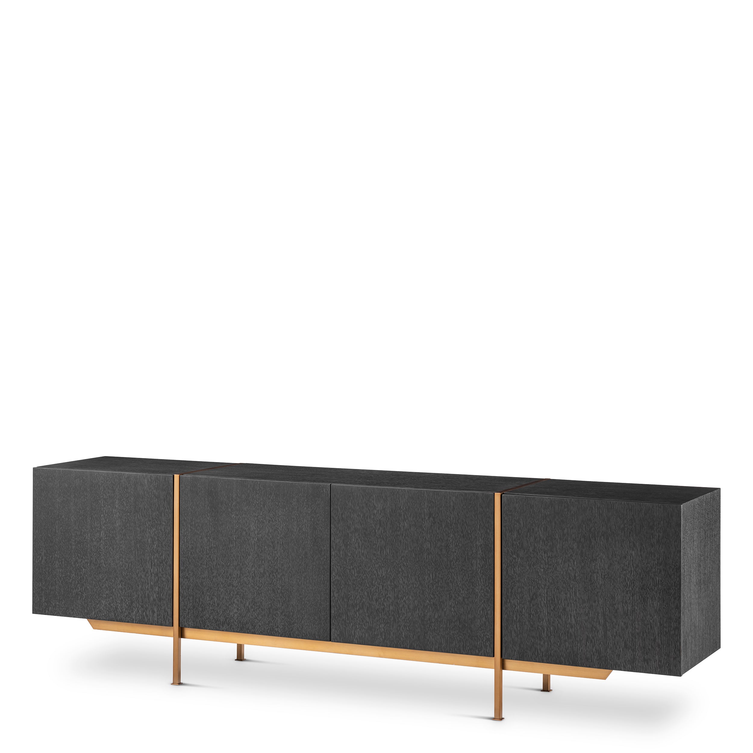 Dresser Bazilian charcoal grey oak veneer
