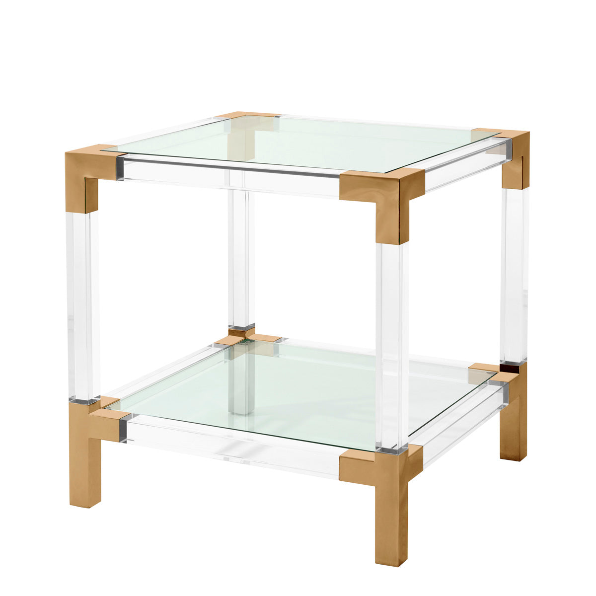 Side Table Royalton brushed brass finish