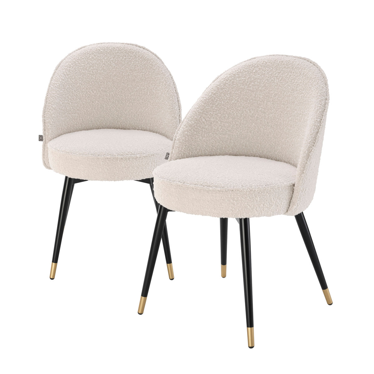 Dining Chair Cooper bouclé cream set of 2