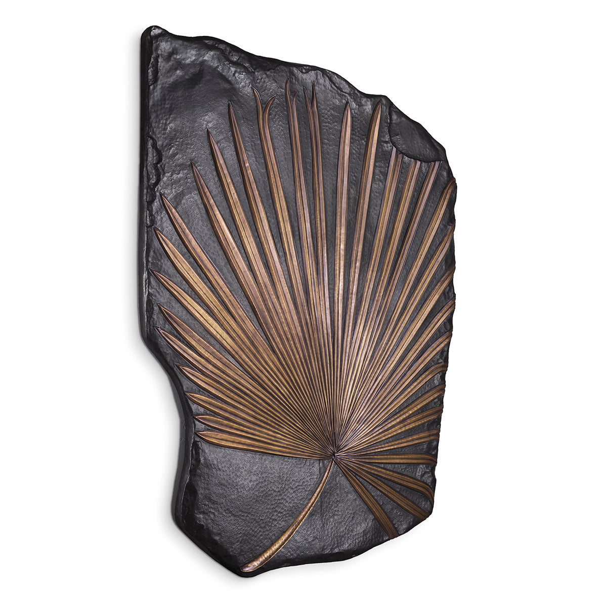 Wall Object Palma bronze finish