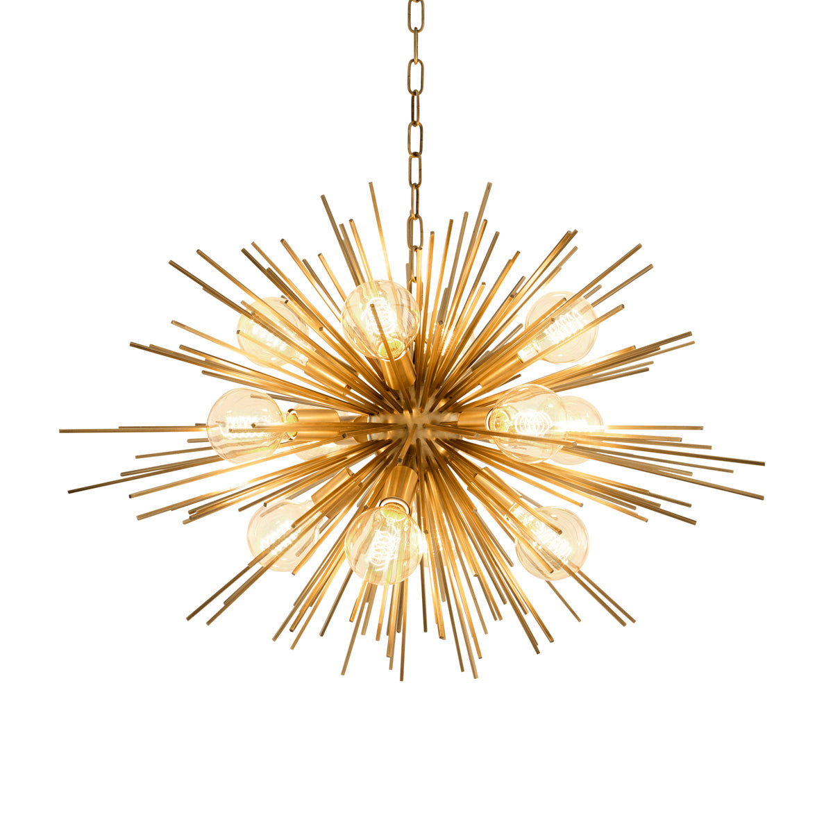 Chandelier Boivin matte brass finish