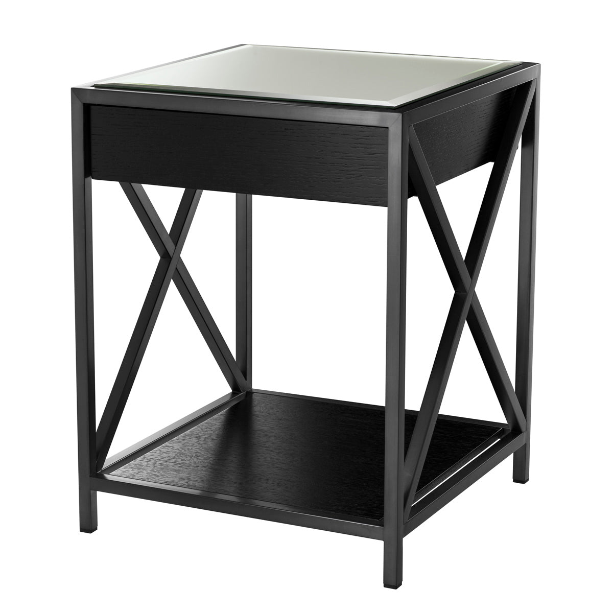Nightstand Beverly Hills bronze finish