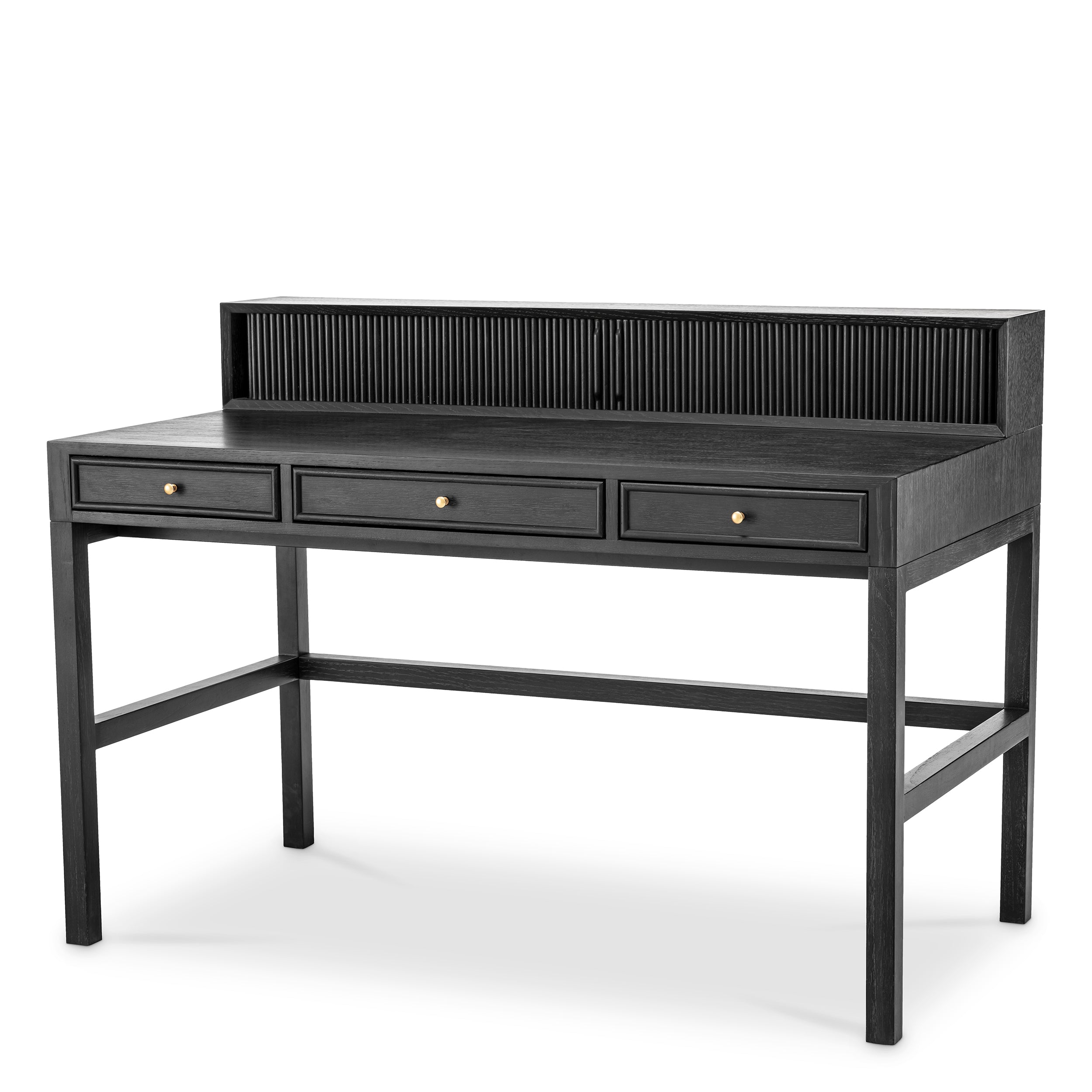 Desk Otranto charcoal grey oak veneer