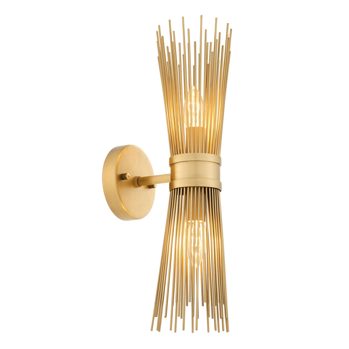 Wall Lamp Romeo Double antique brass finish