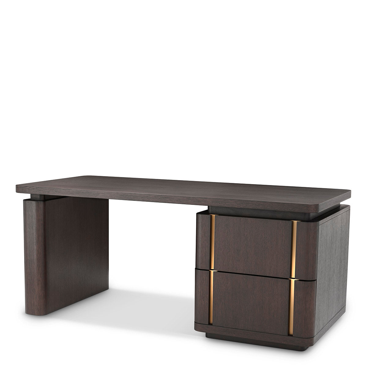 Desk Modesto mocha oak veneer