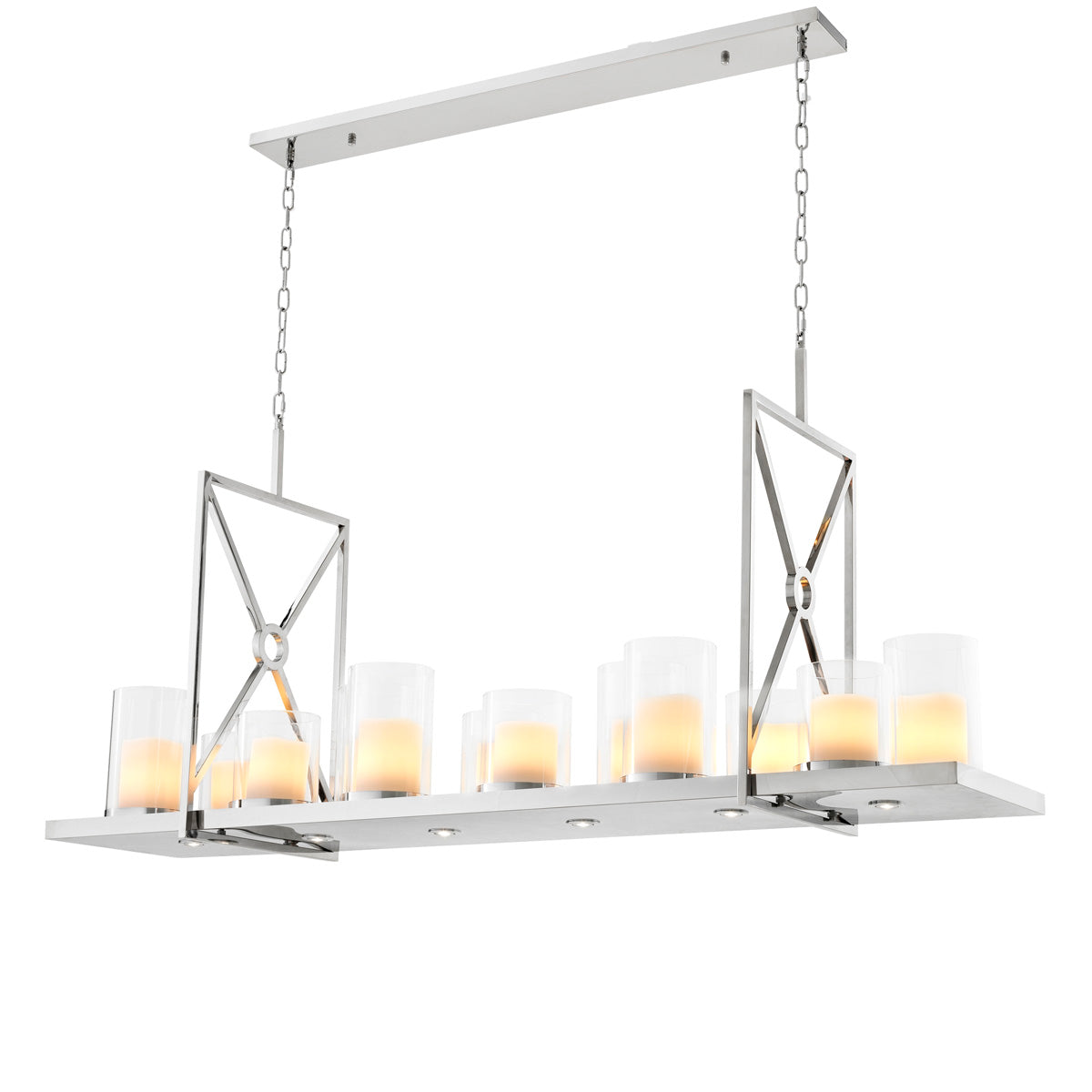 Chandelier Summit polished stainless steel