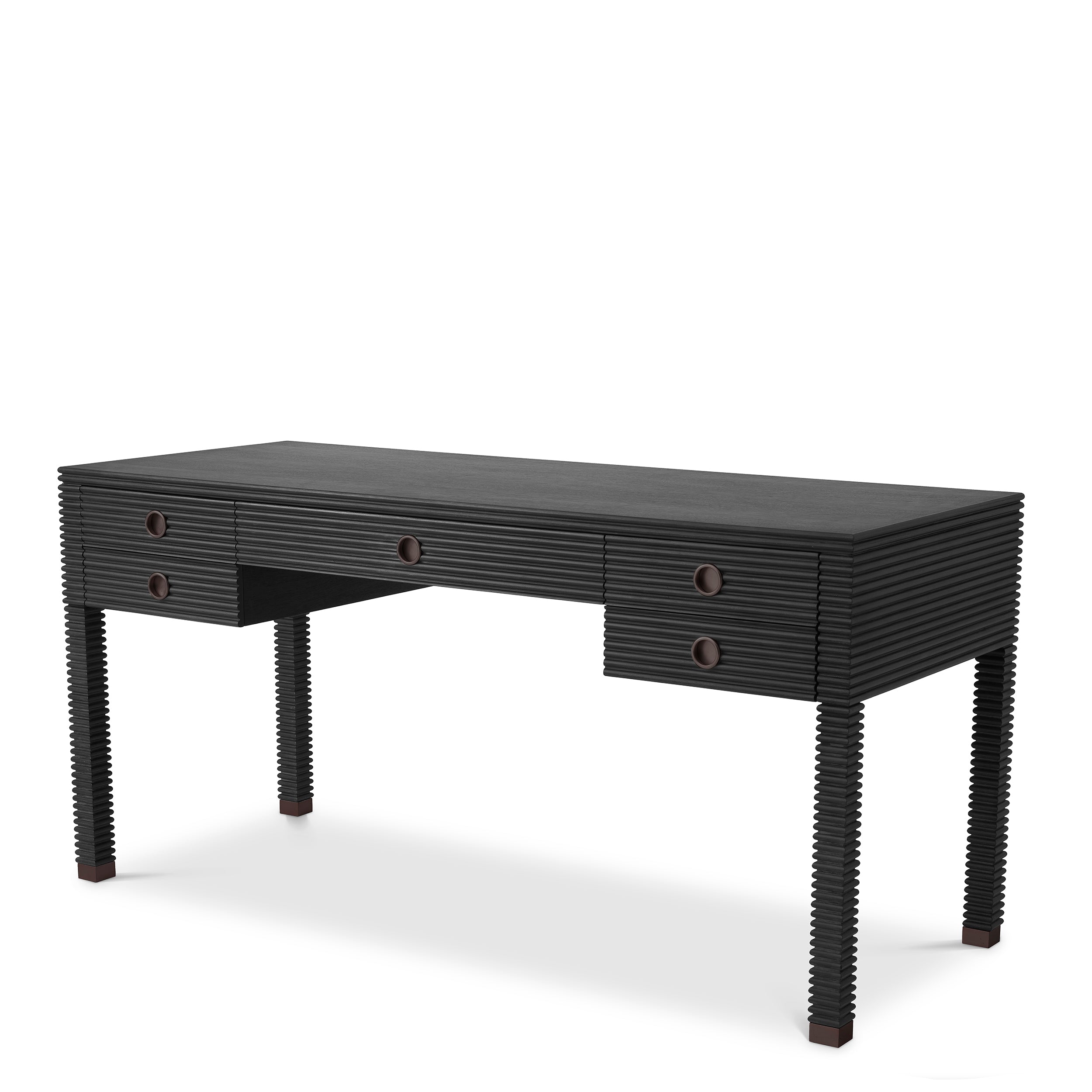 Desk Dimitrios charcoal grey oak veneer