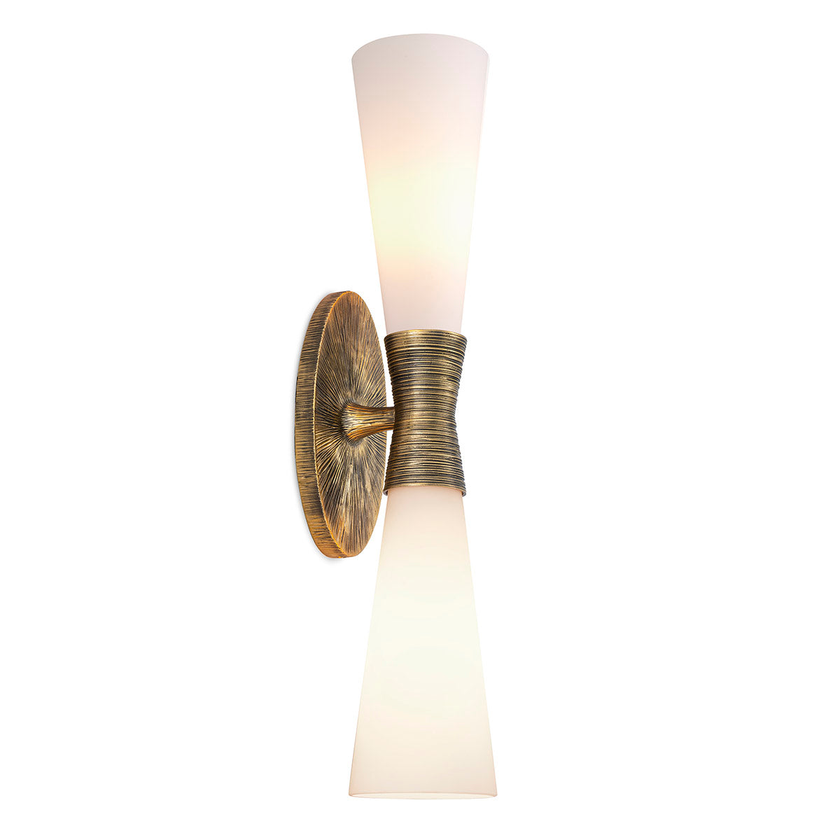 Wall Lamp Nolita Double vintage brass finish