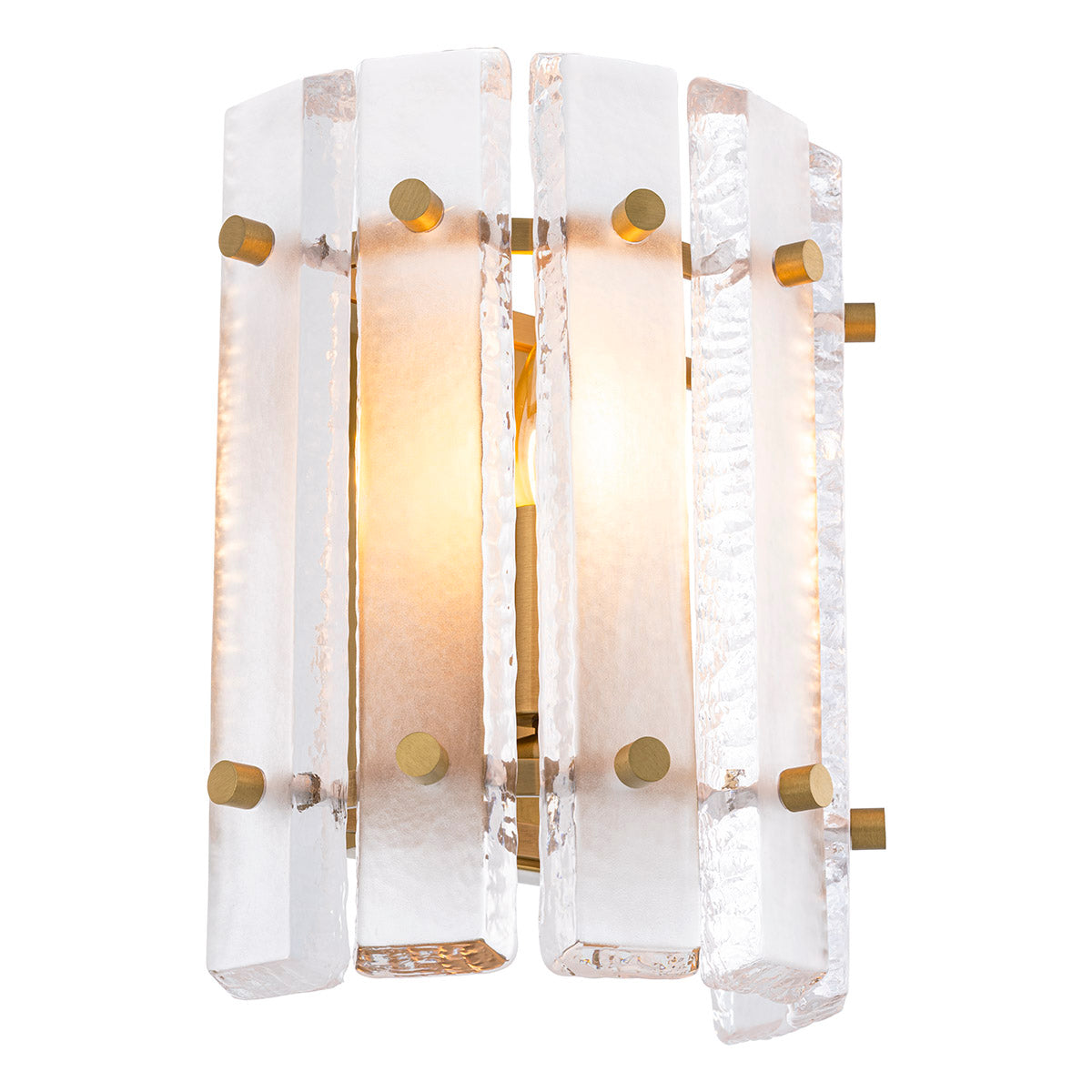 Wall Lamp Blason Single antique brass finish