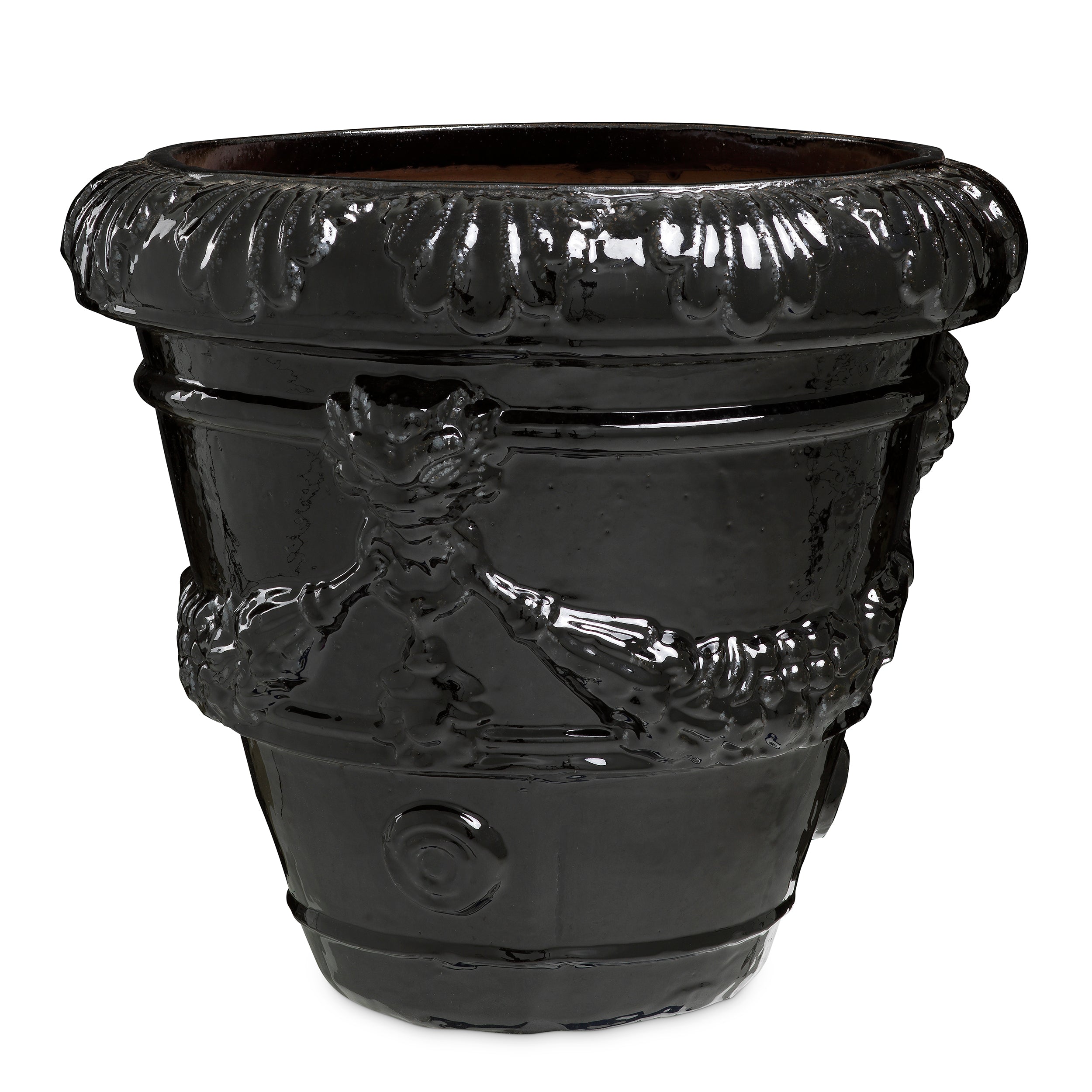 Outdoor Planter Toulon black finish