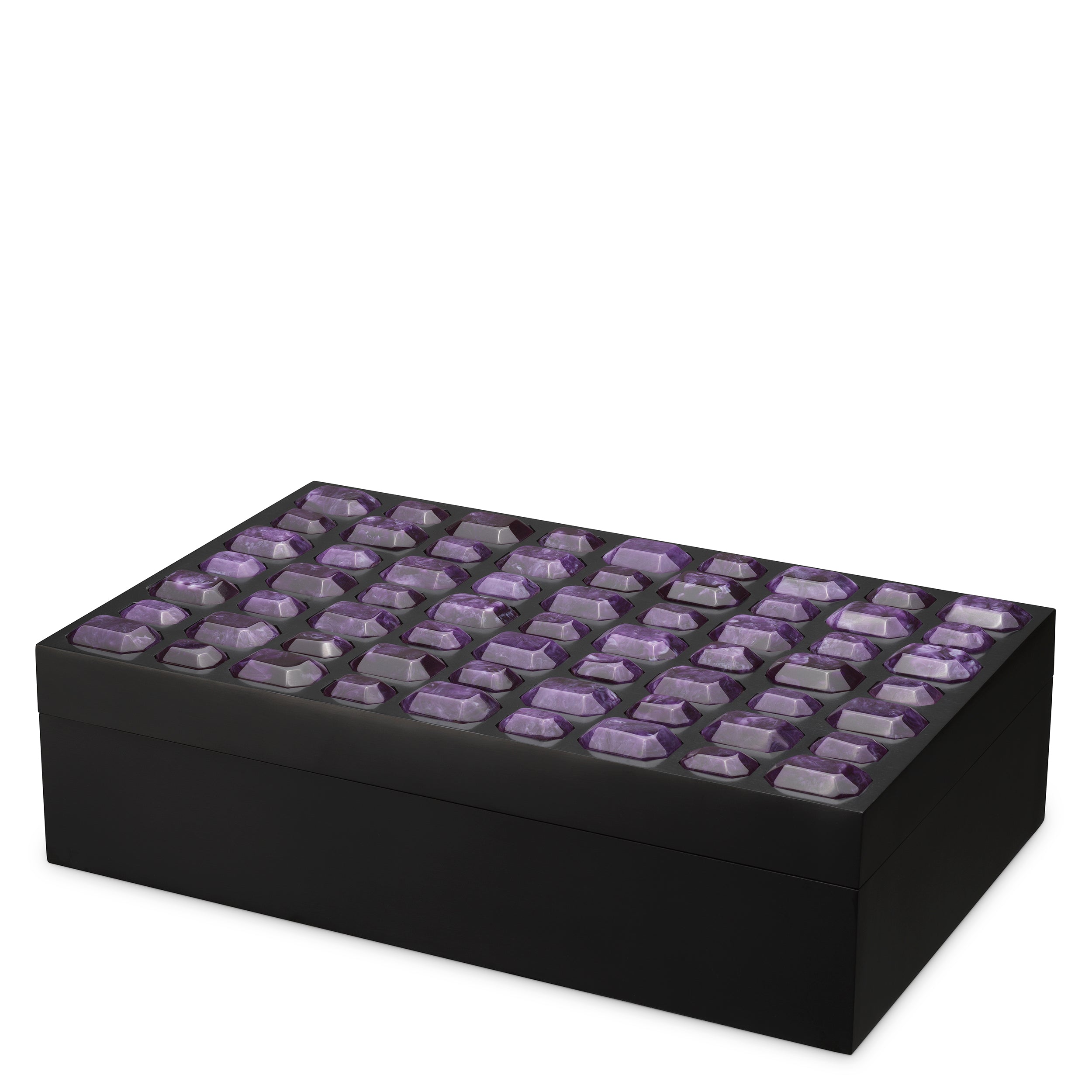 Box Lucida L faux amethyst