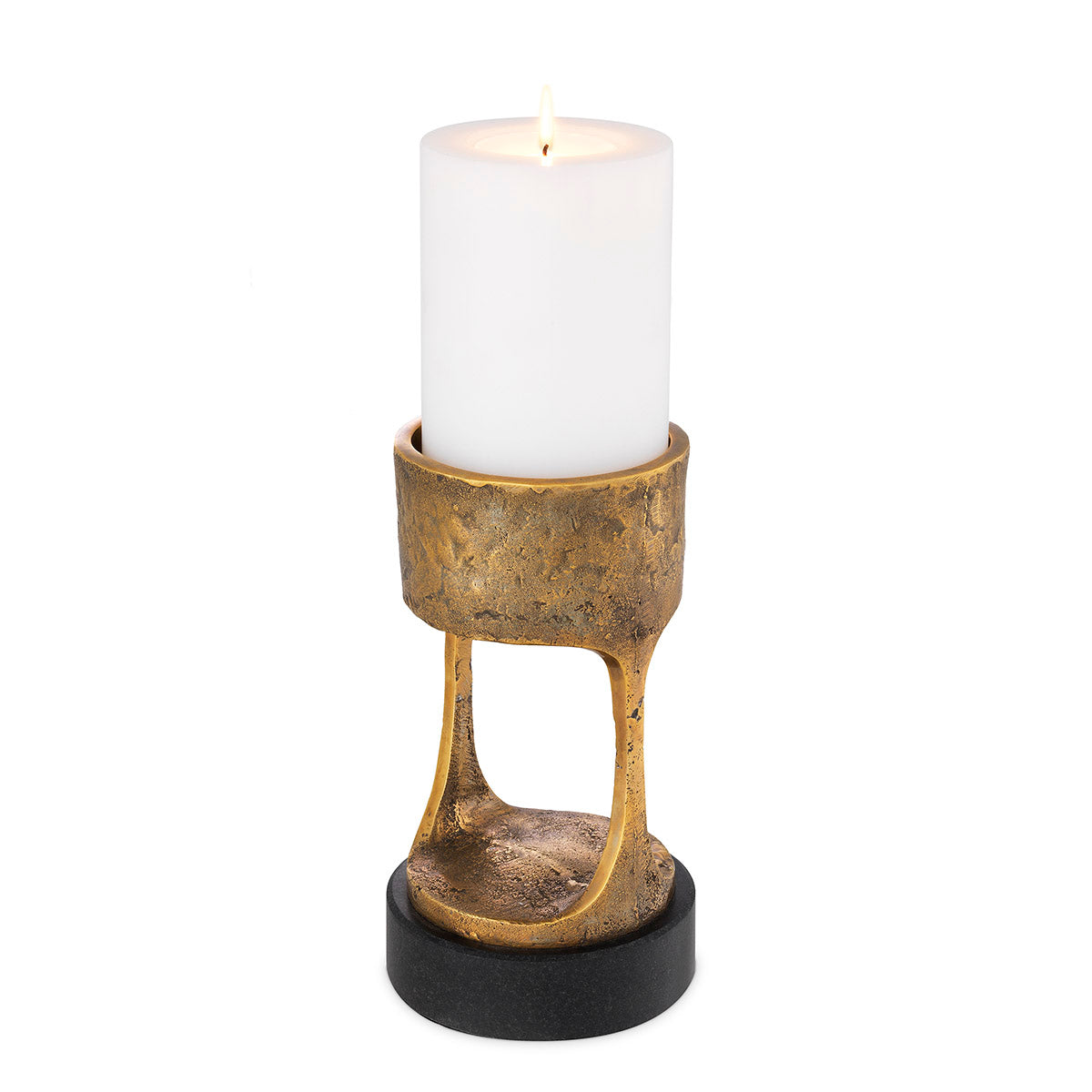 Candle Holder Bologna S vintage brass finish