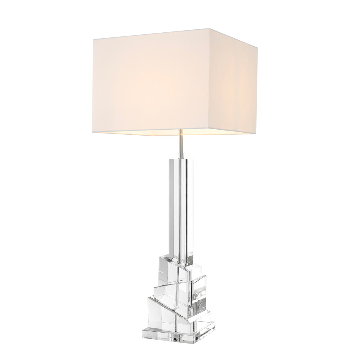Table Lamp Modena clear crystal glass incl shade