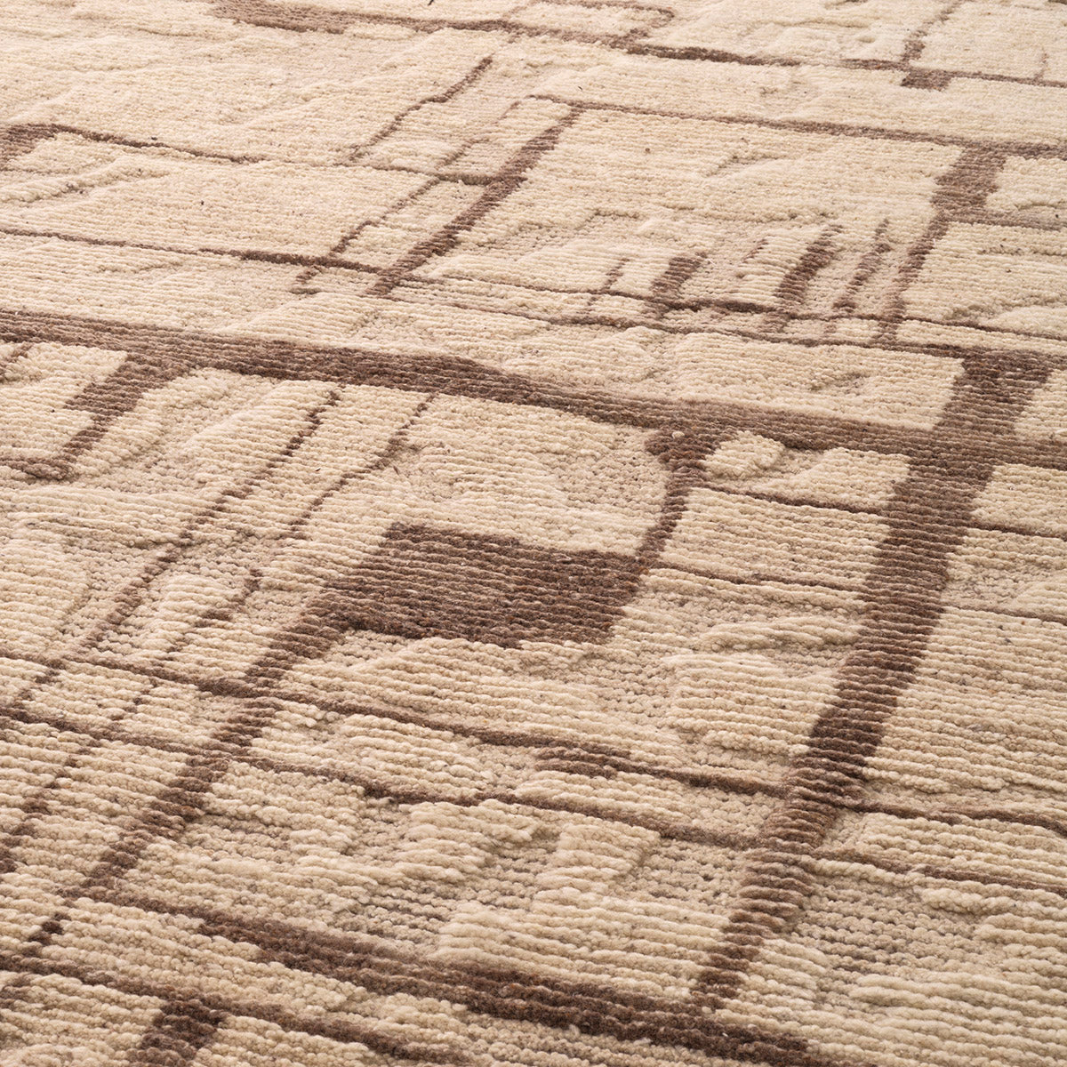 Rug Limitless ivory brown 200 x 300 cm