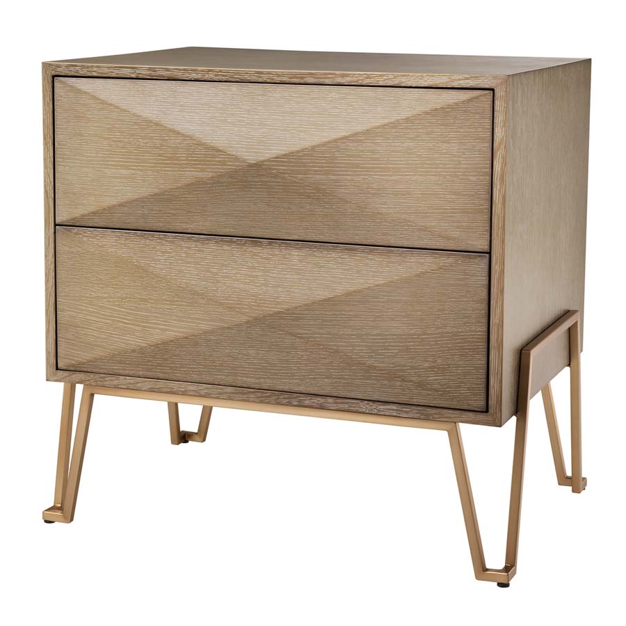 Nightstand Highland washed oak veneer