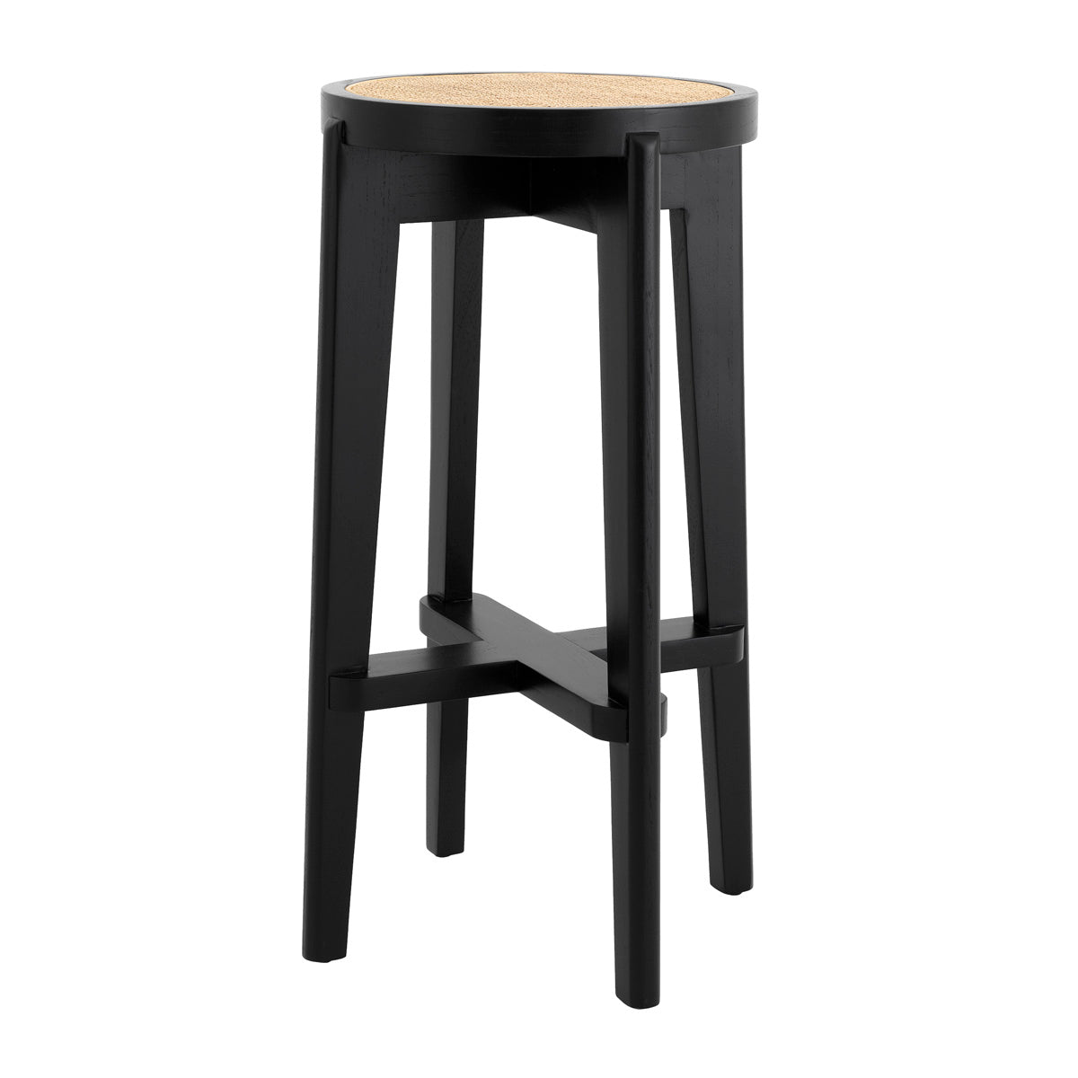 Black Rattan Bar Stool Dareau | Eichholtzmh.com