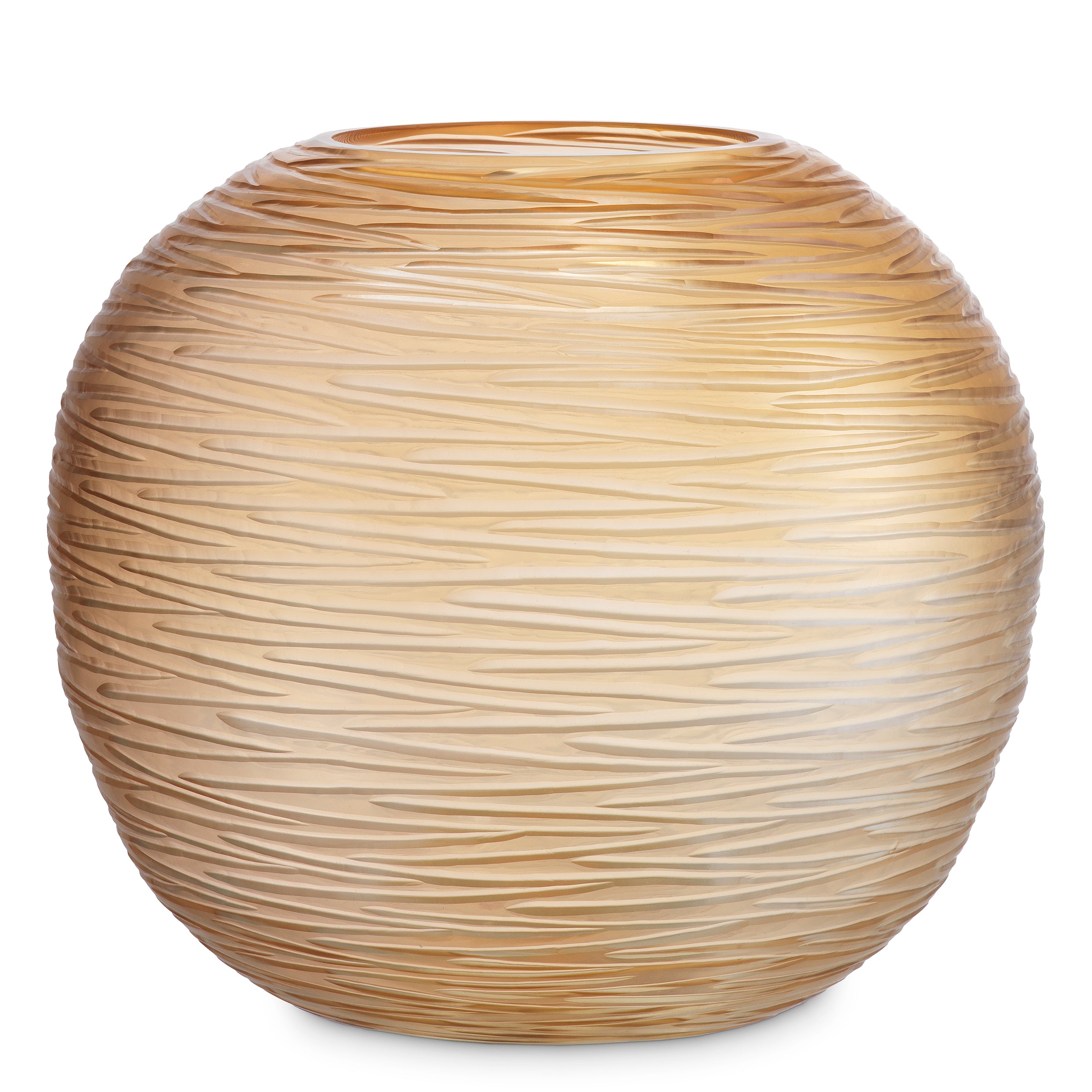 Vase Alessio S peach glass
