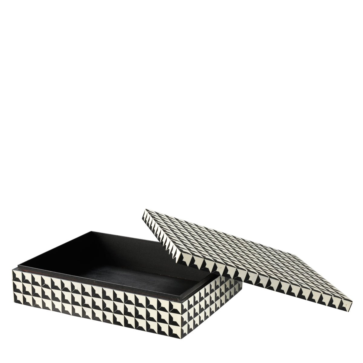 Box Cabas black & white L
