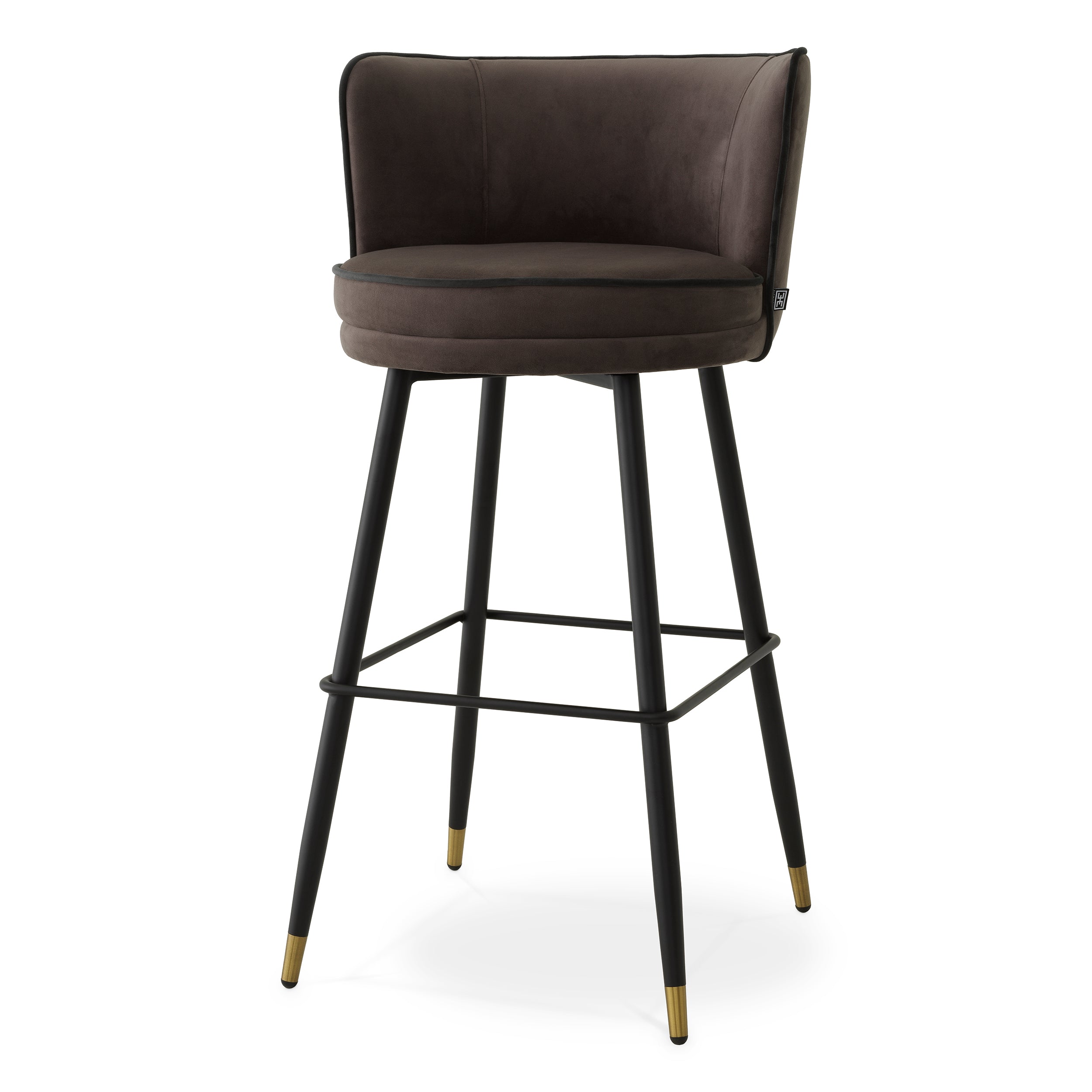 Bar Stool Grenada savona grey velvet