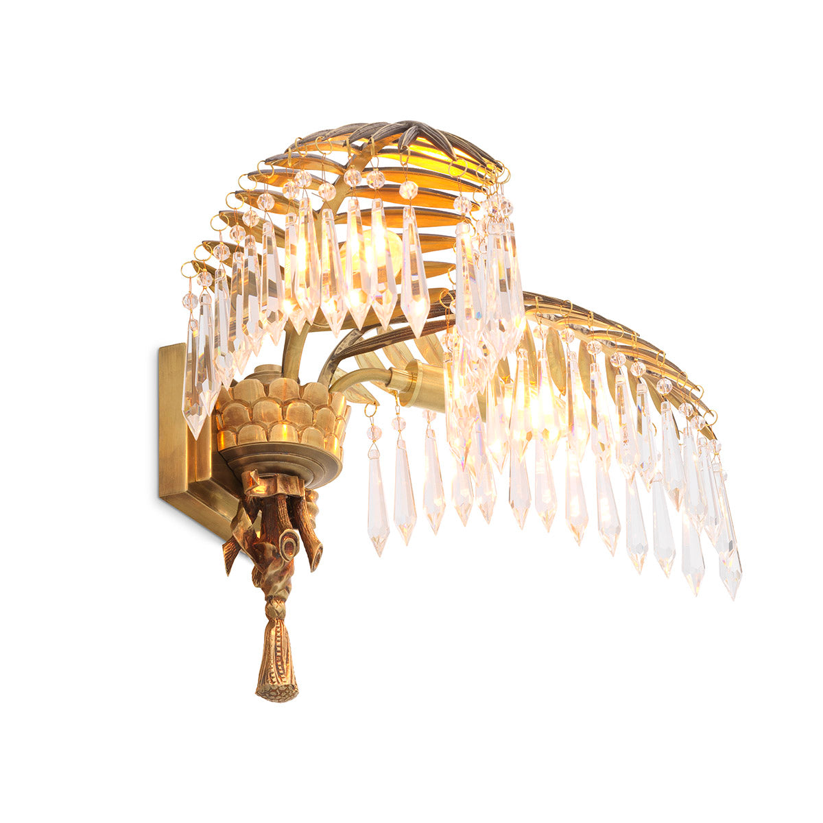 Wall Lamp Hildebrandt vintage brass finish
