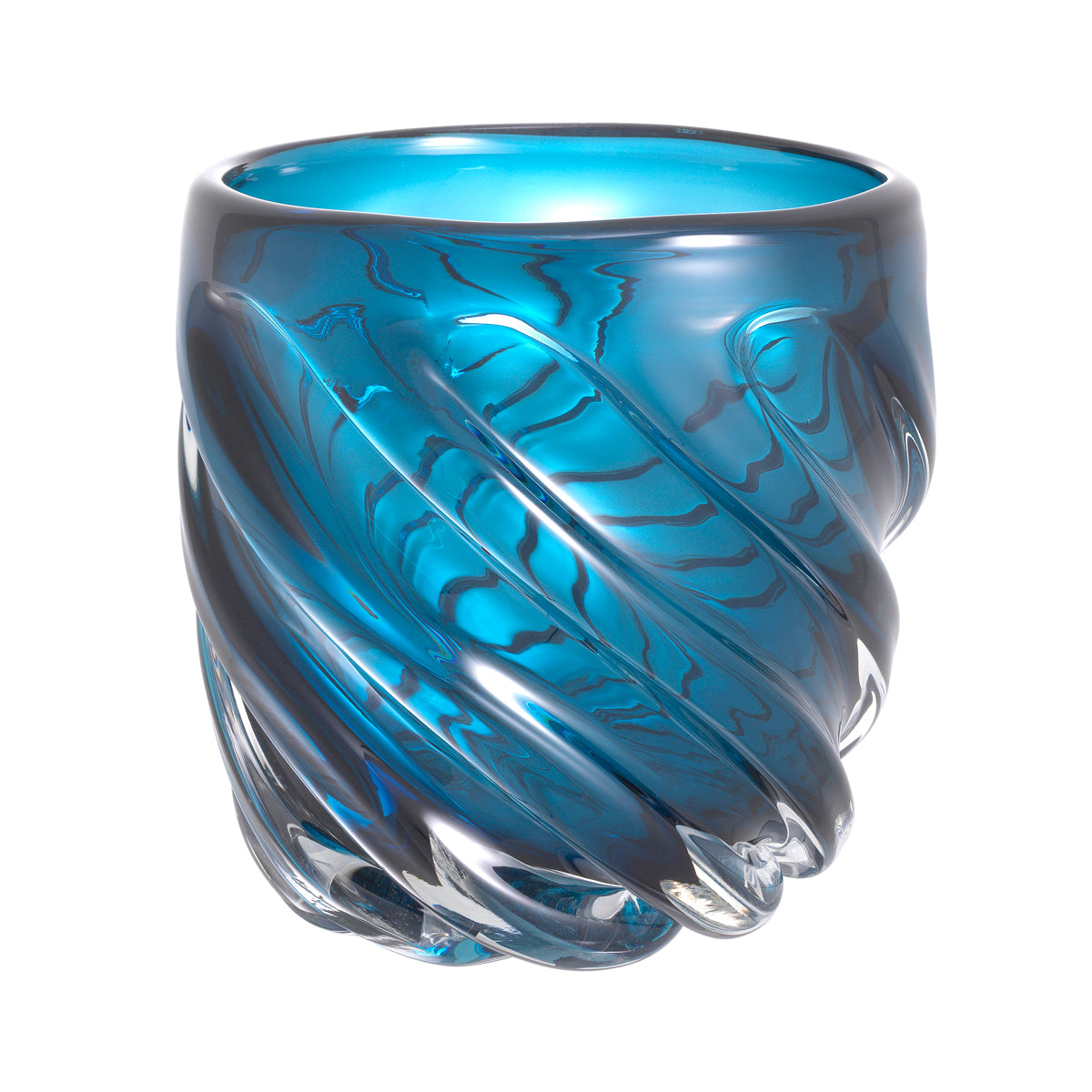 Vase Angelito S blue glass