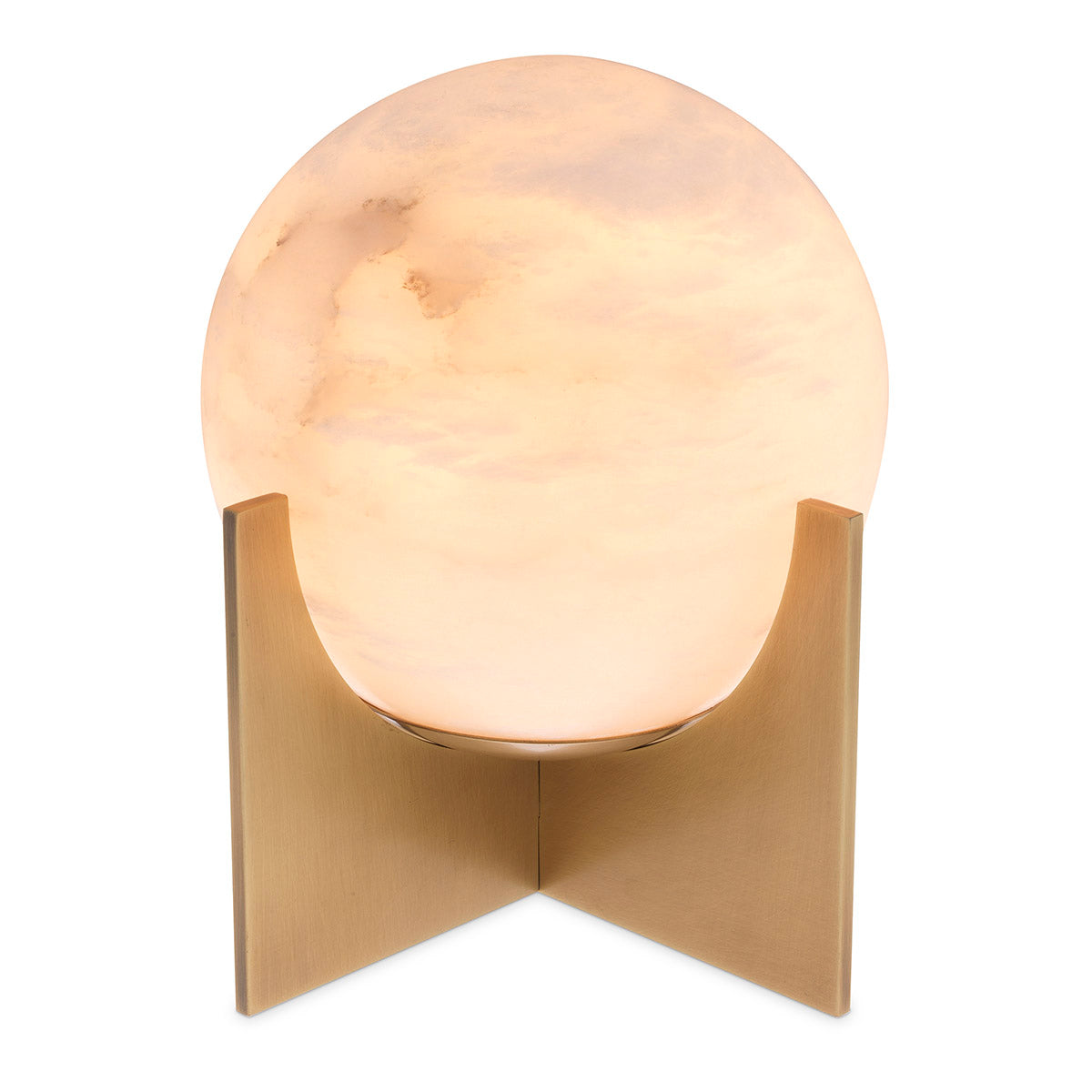 Table Lamp Scorpios S antique brass finish alabaster