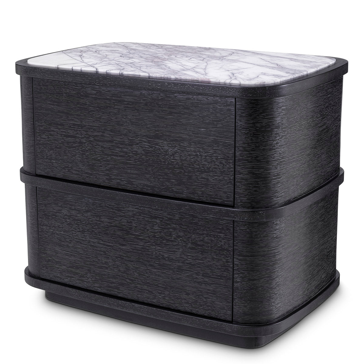 Nightstand Cabana charcoal grey oak veneer