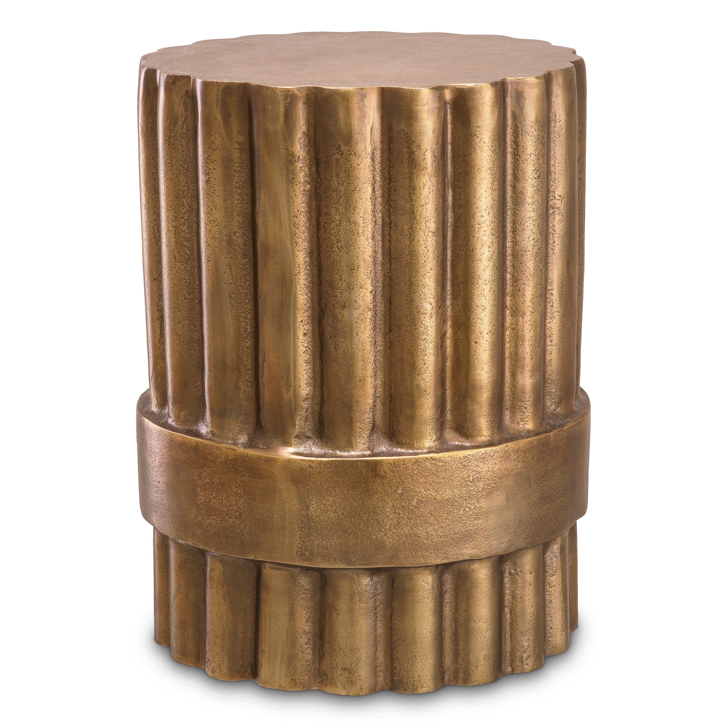 Side Table Padua S antique brass finish