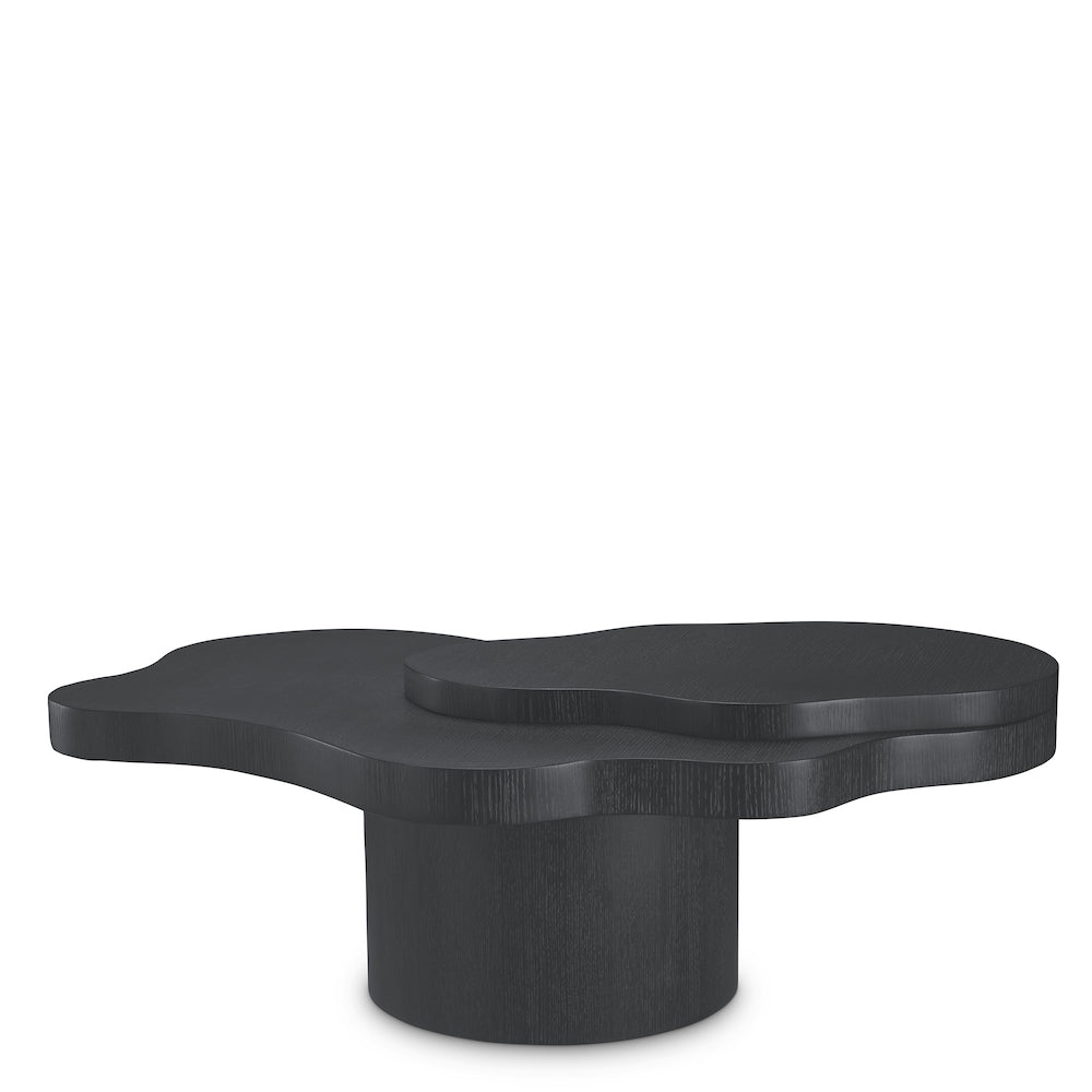 Coffee Table Cesareo charcoal grey oak veneer