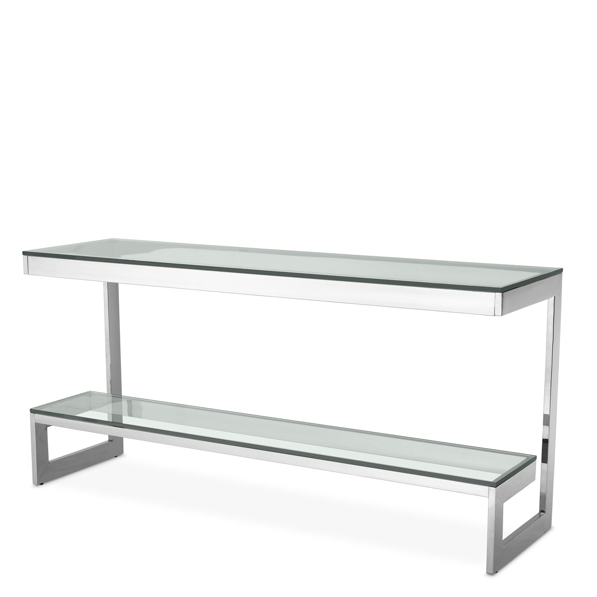 Console Table Gamma polished stainless steel