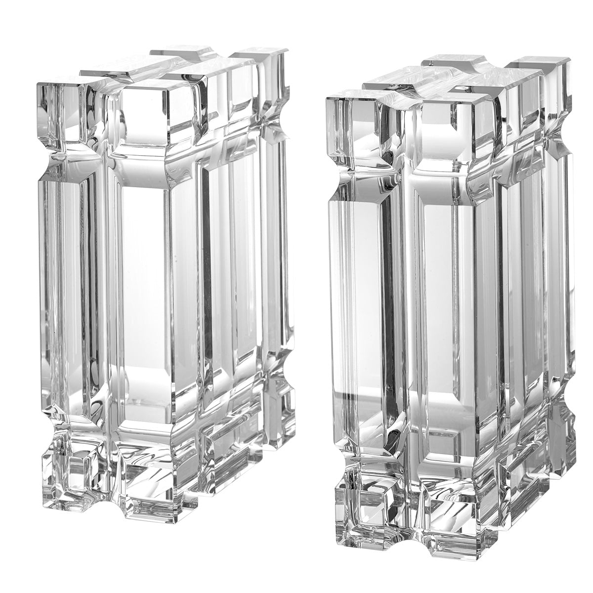 Bookend Linea crystal set of 2