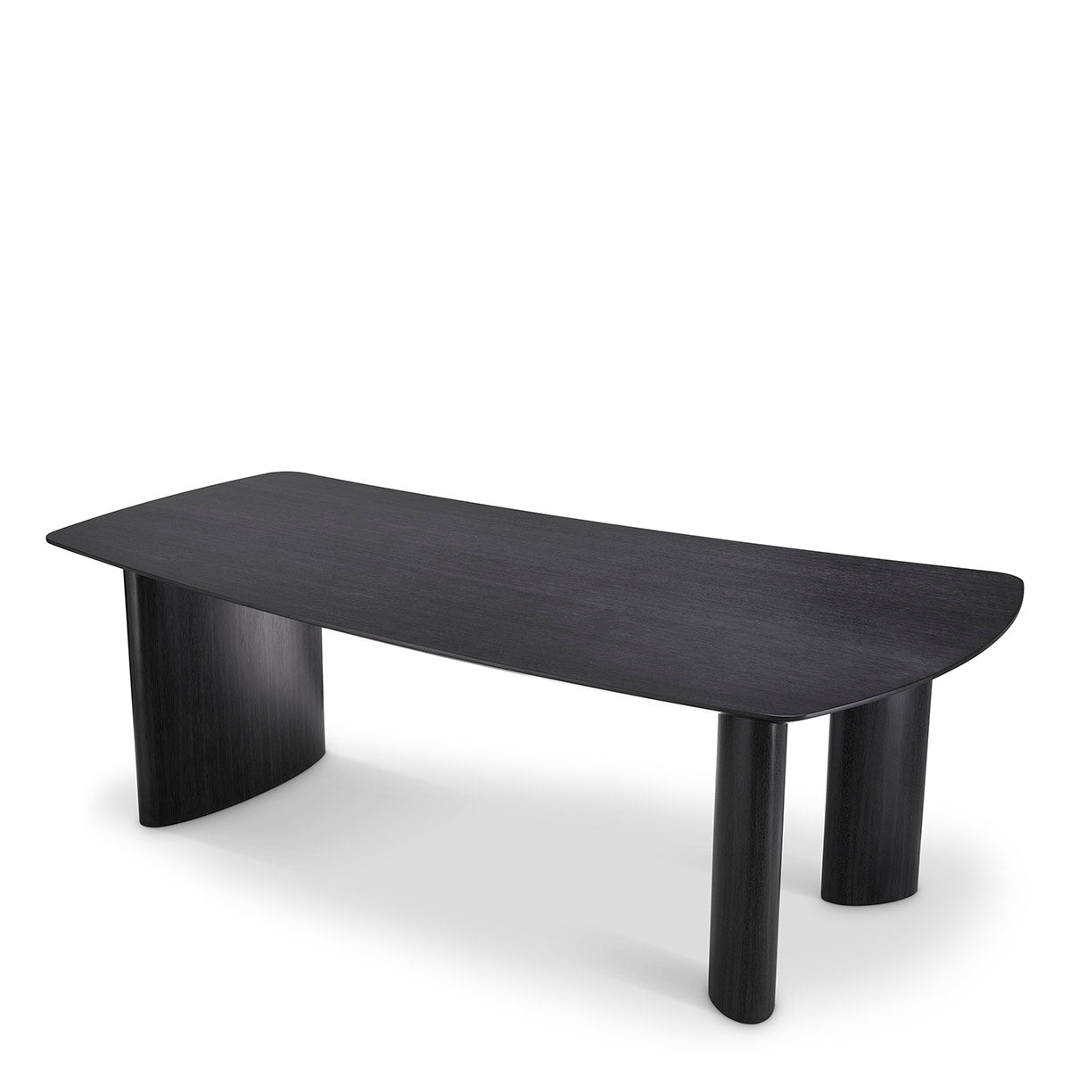 Dining Table Bergman S charcoal grey oak veneer