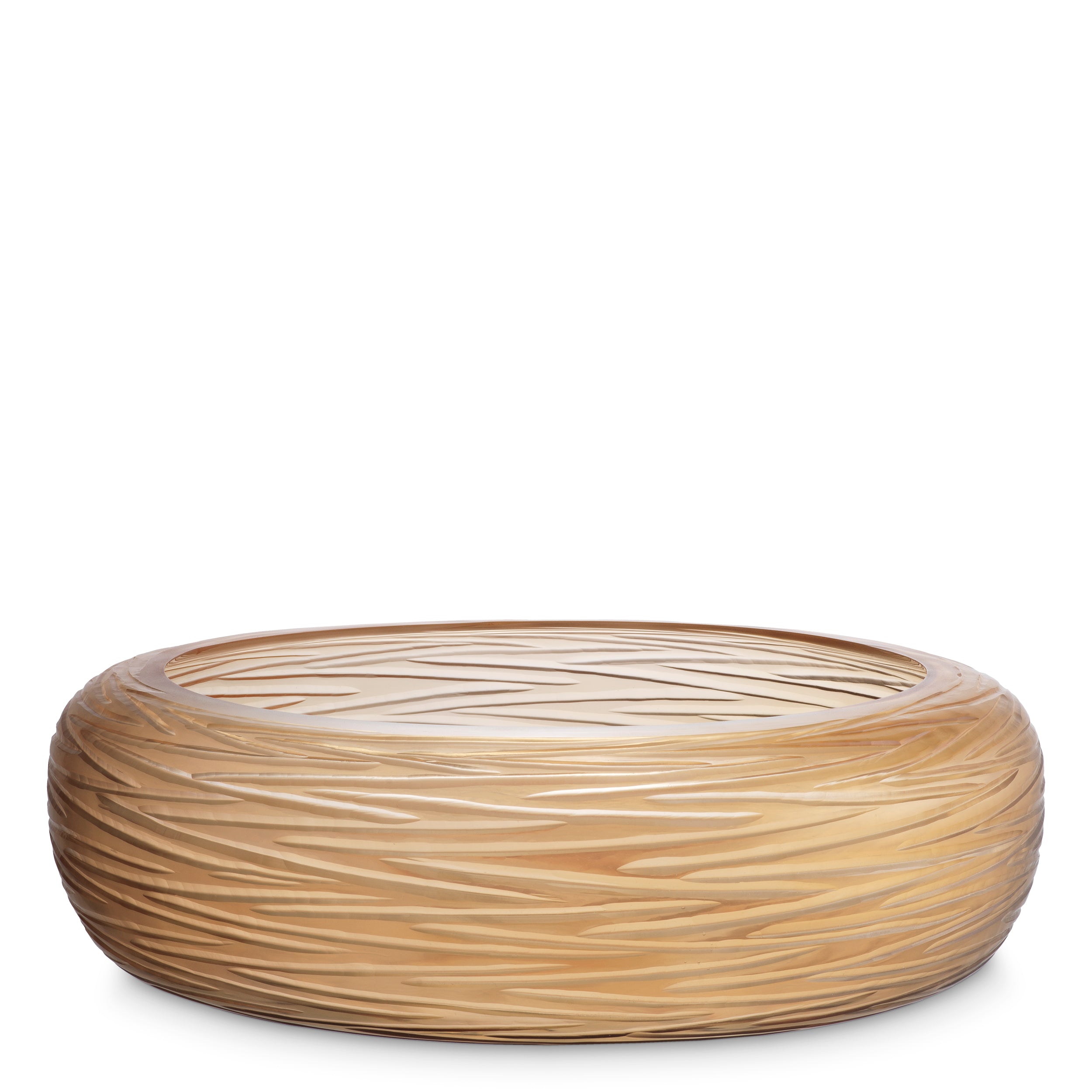 Bowl Alessio peach glass